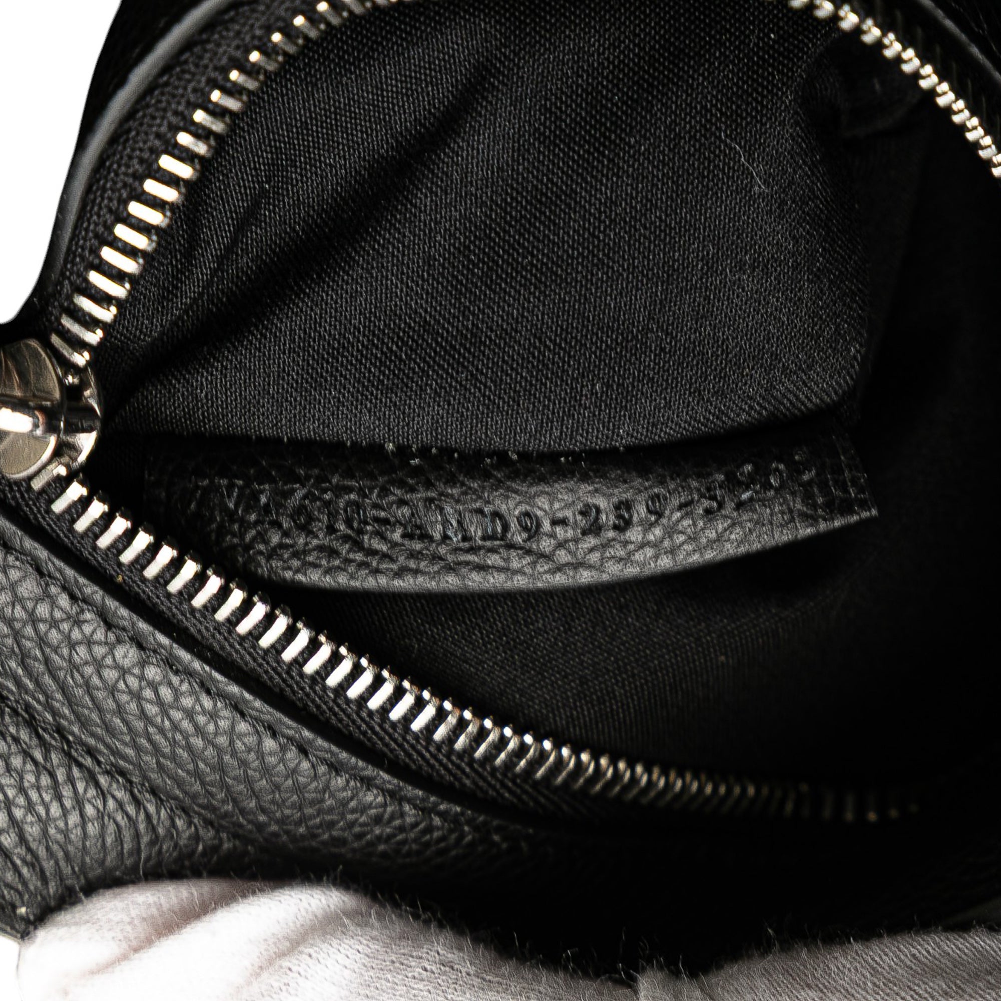 Embossed Leather Logo Tote