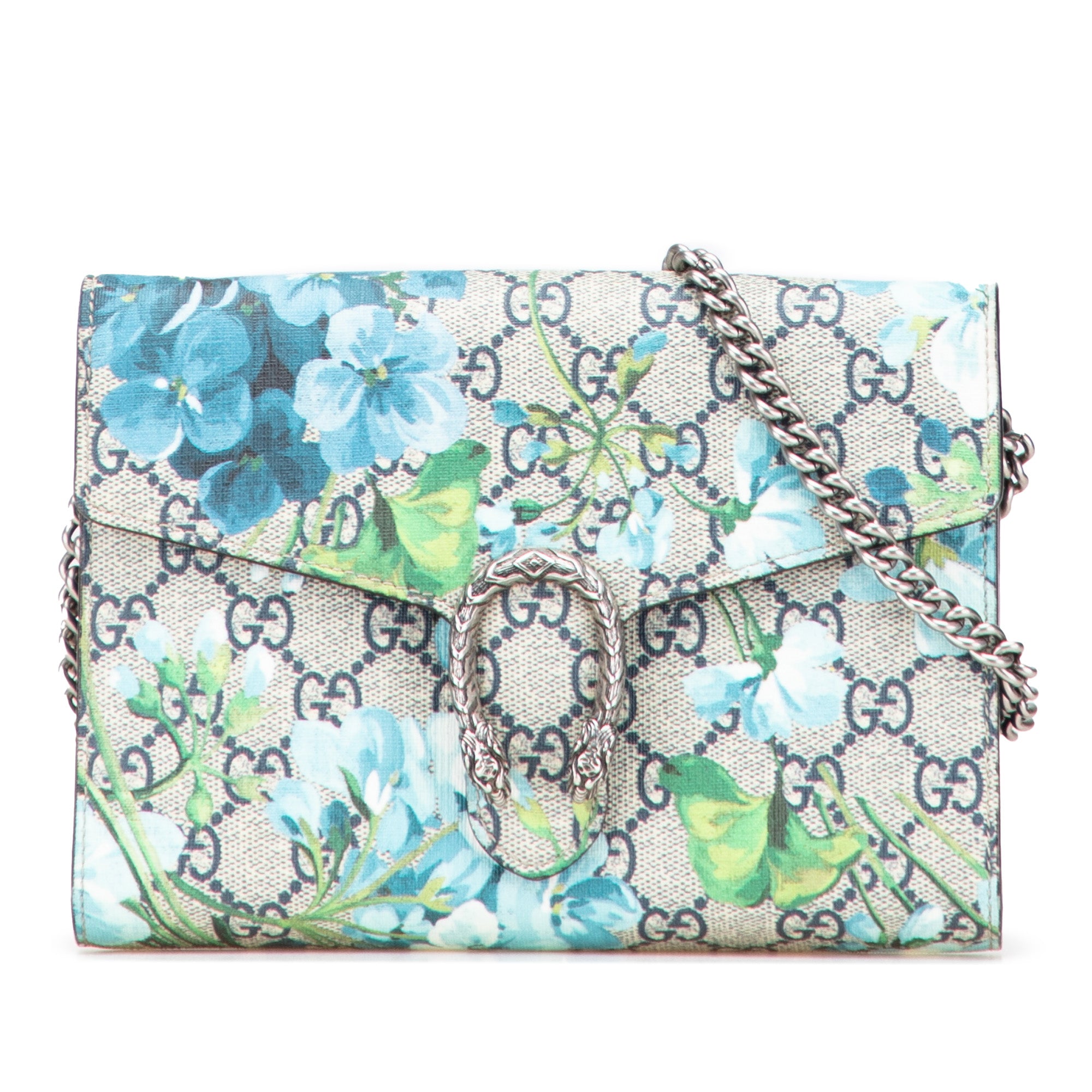 GG Supreme Dionysus Blooms Chain Wallet