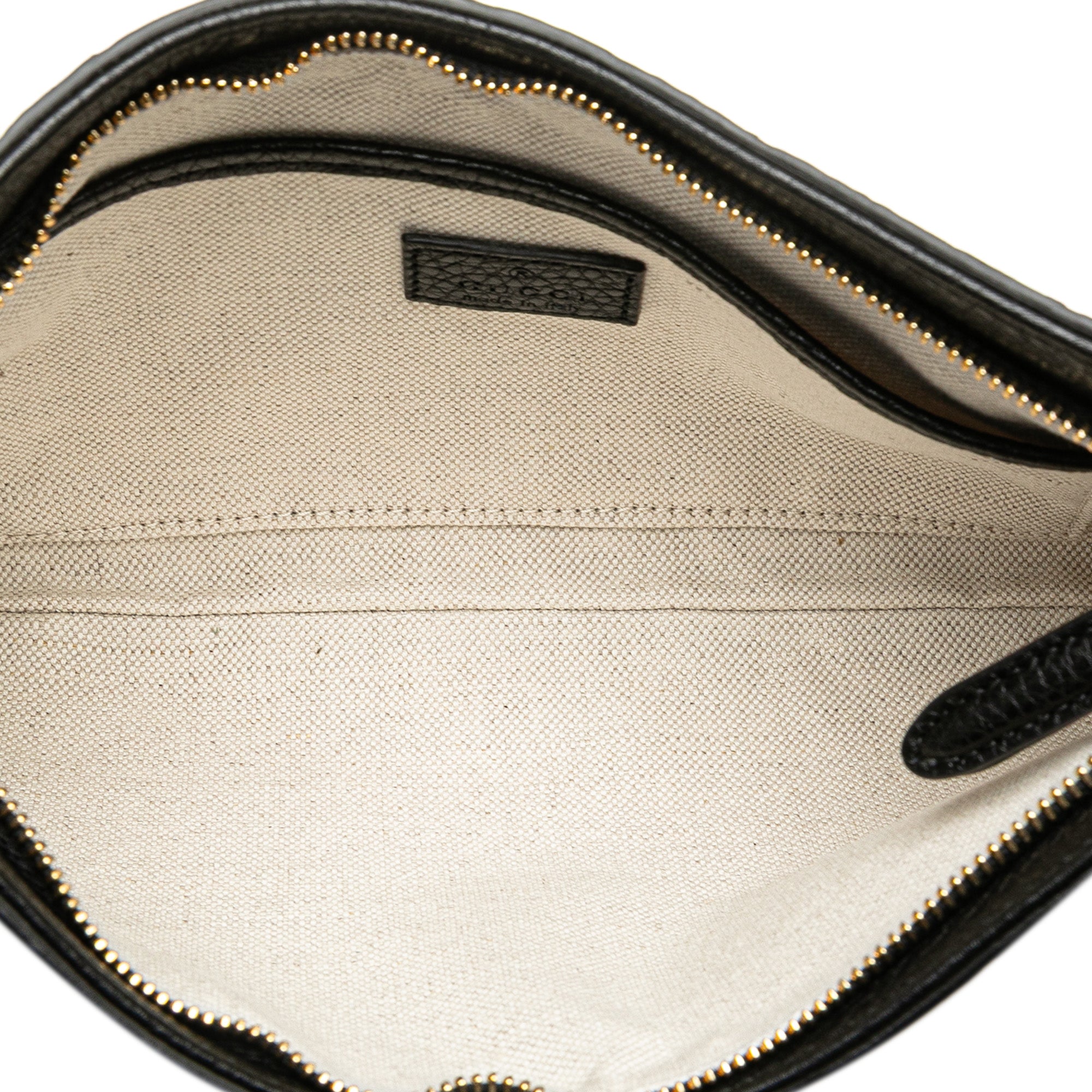 Gucci Medium GG Emblem Embossed Leather Shoulder Bag