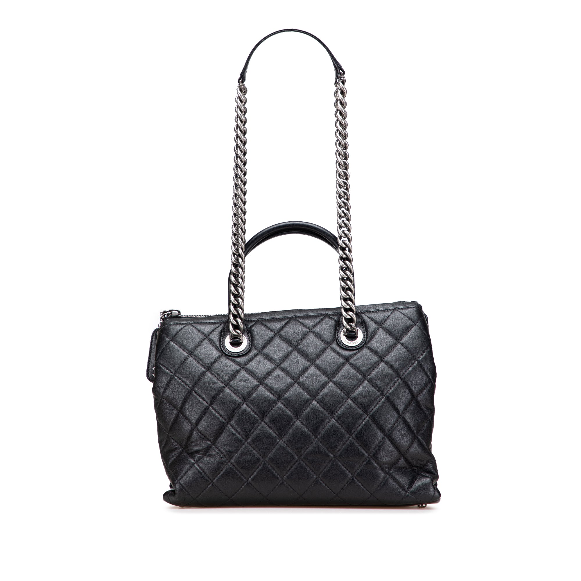 Medium Quilted Calfskin Boy Chained Tote