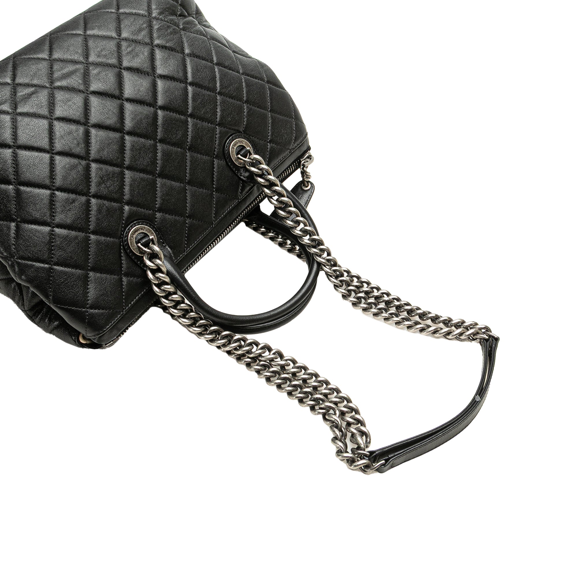 Chanel Medium Quilted Calfskin Boy Chained Tote