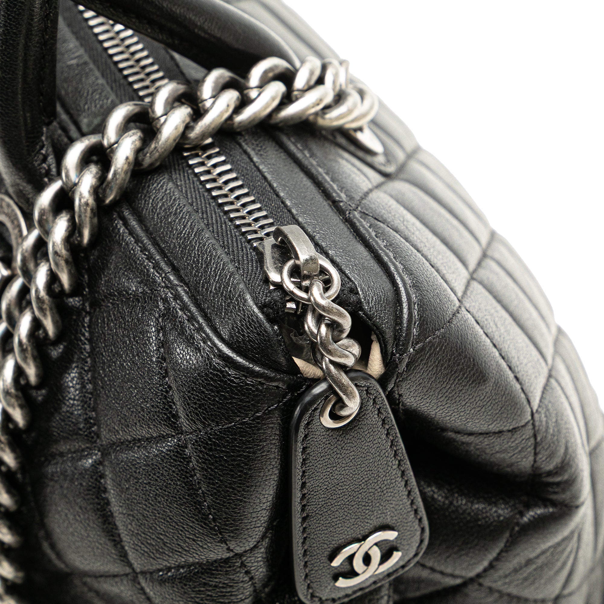 Medium Quilted Calfskin Boy Chained Tote