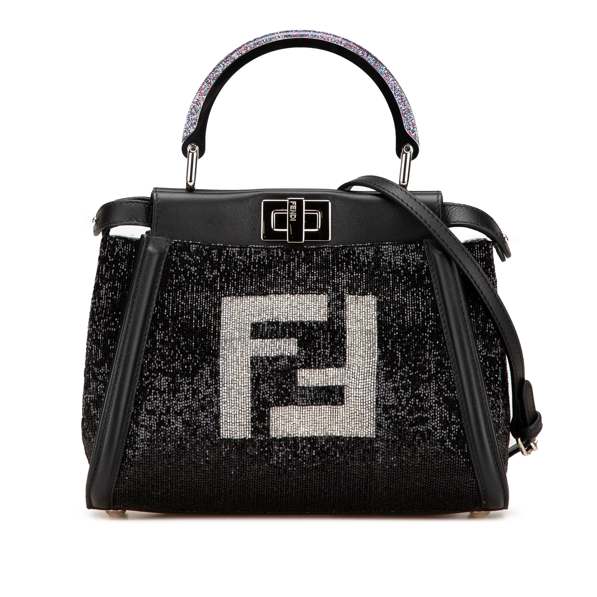 Mini Leather Beaded Peekaboo Iconic