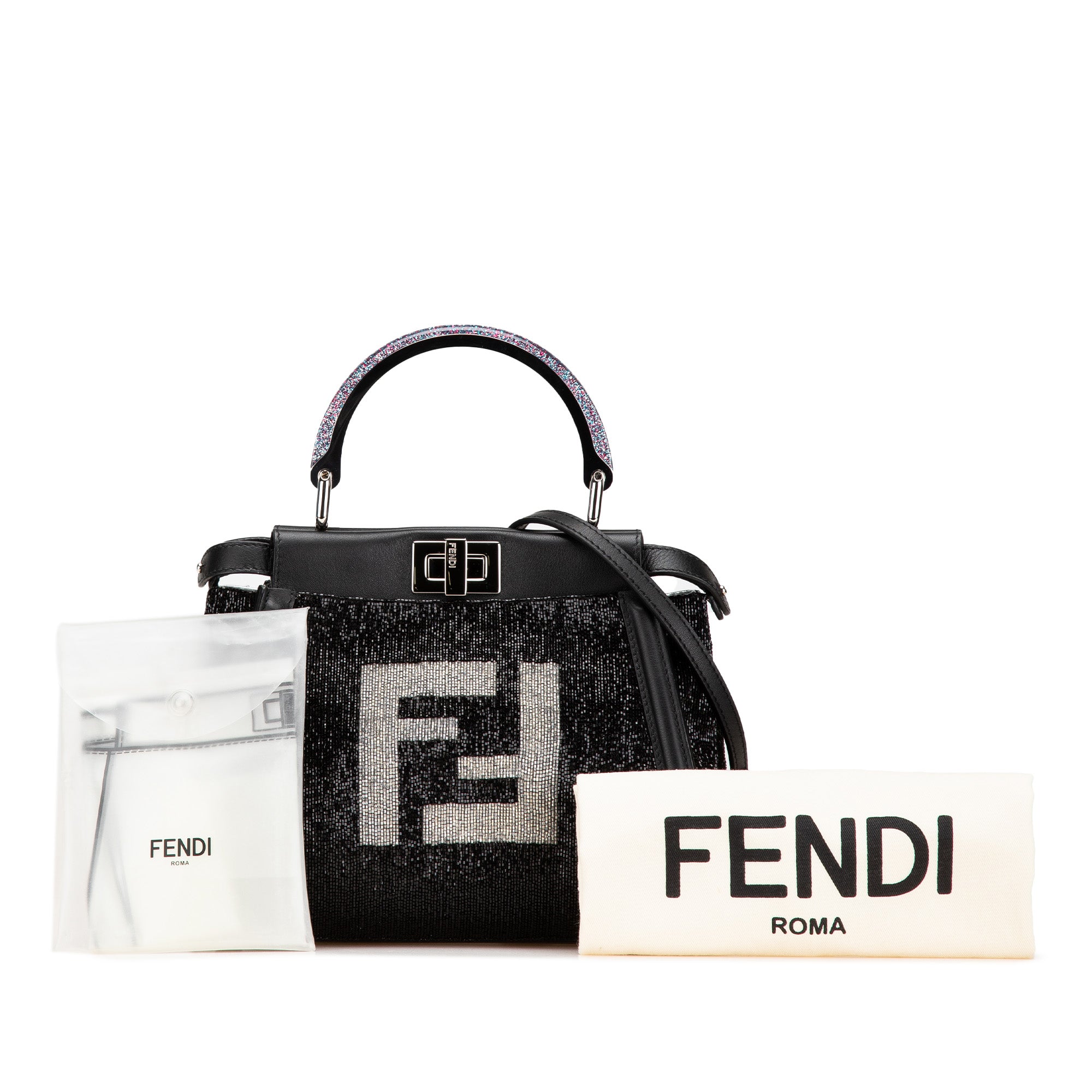 Mini Leather Beaded Peekaboo Iconic