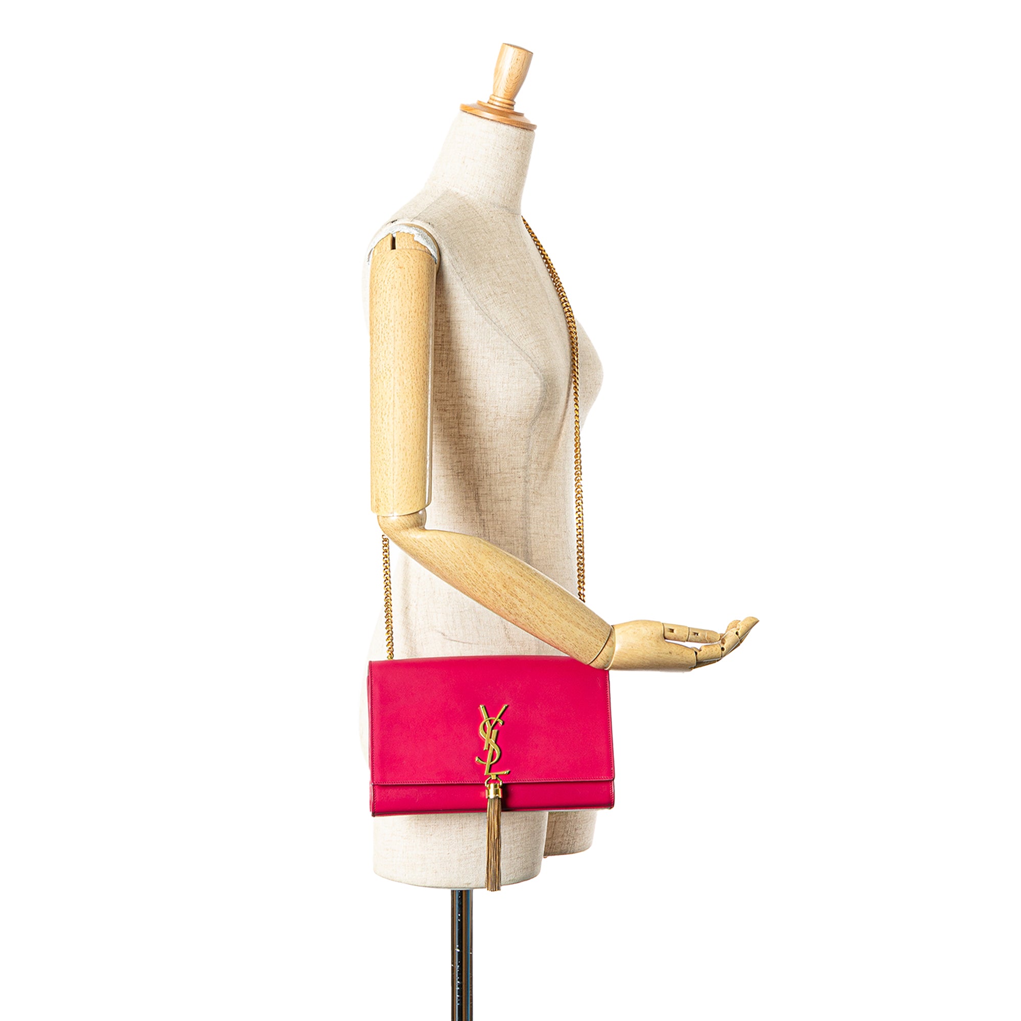 Medium Smooth Calfskin Classic Monogram Kate Tassel Crossbody