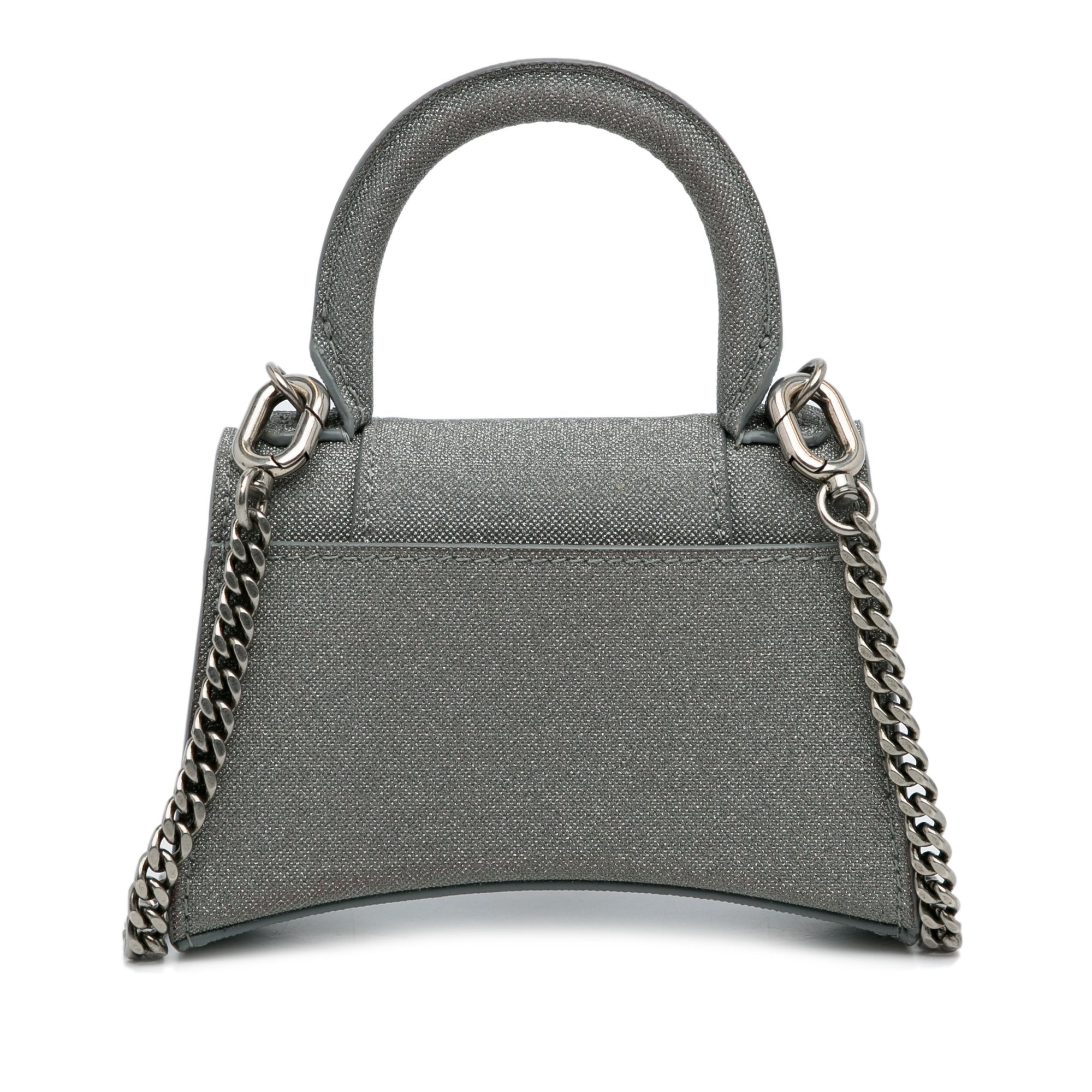 Balenciaga Mini Glitter Hourglass Satchel - The Boutique