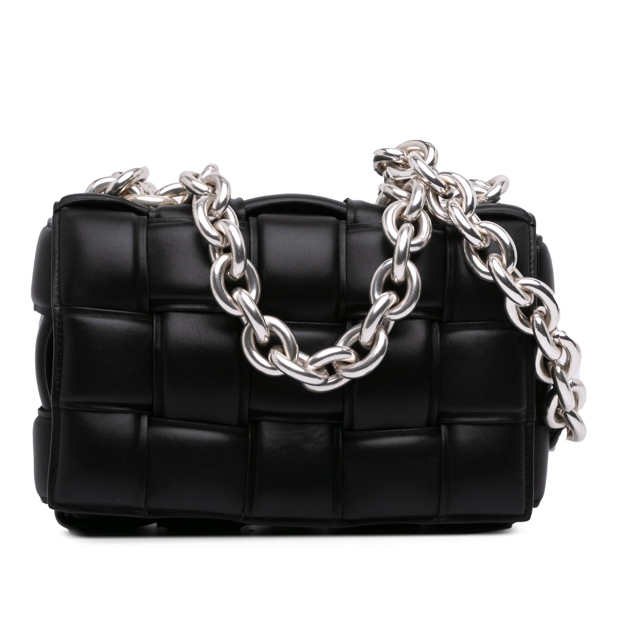 Bottega Veneta Nappa Intrecciato Padded Chain Cassette Satchel - The Boutique