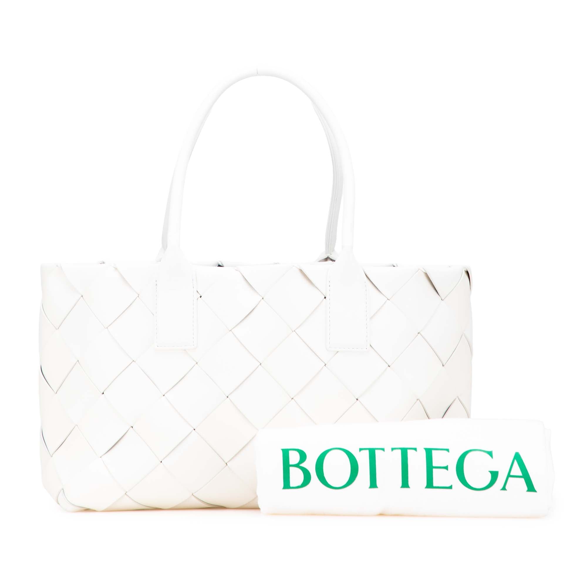 Bottega Veneta Small Lambskin Intrecciato Cabat Tote - The Boutique