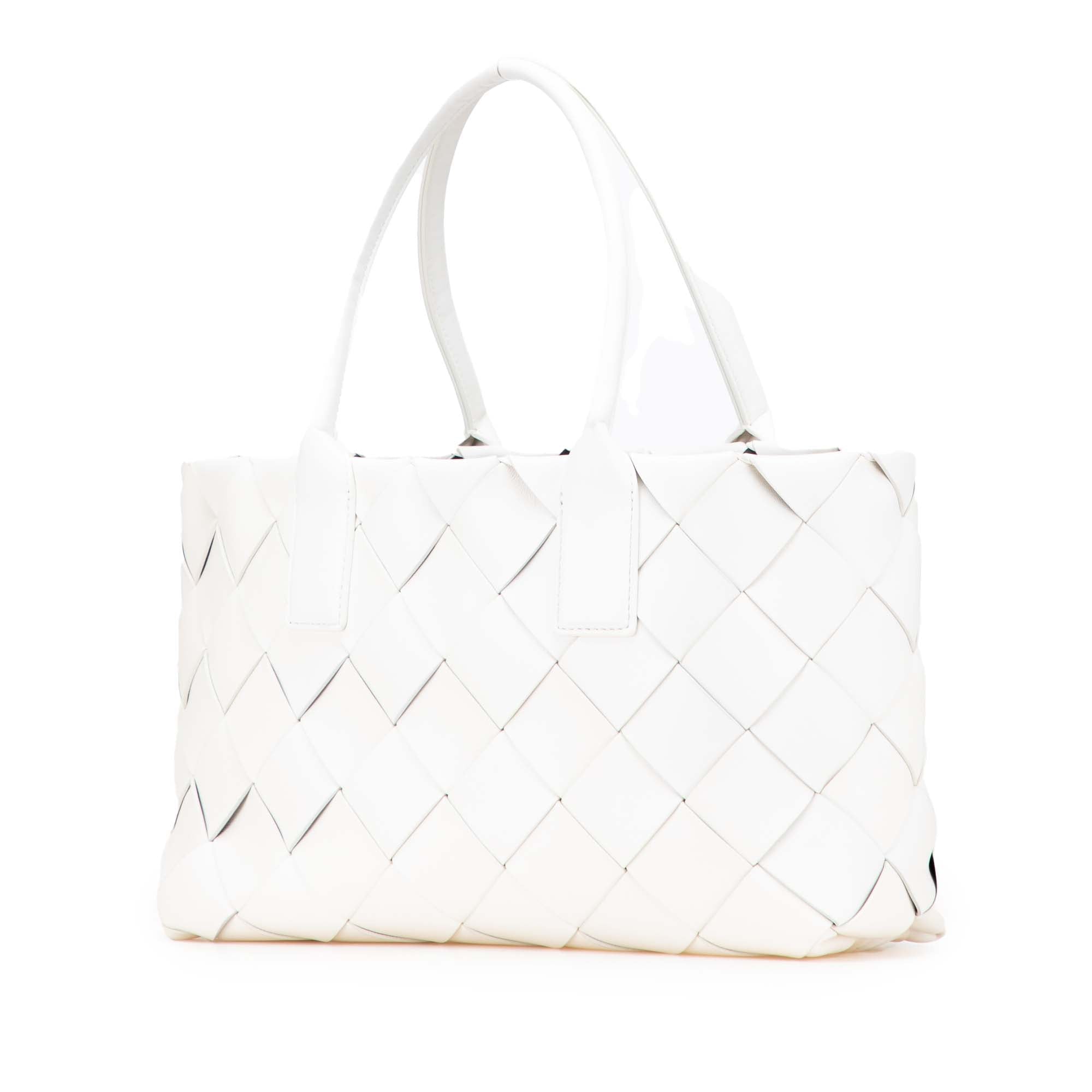 Bottega Veneta Small Lambskin Intrecciato Cabat Tote - The Boutique
