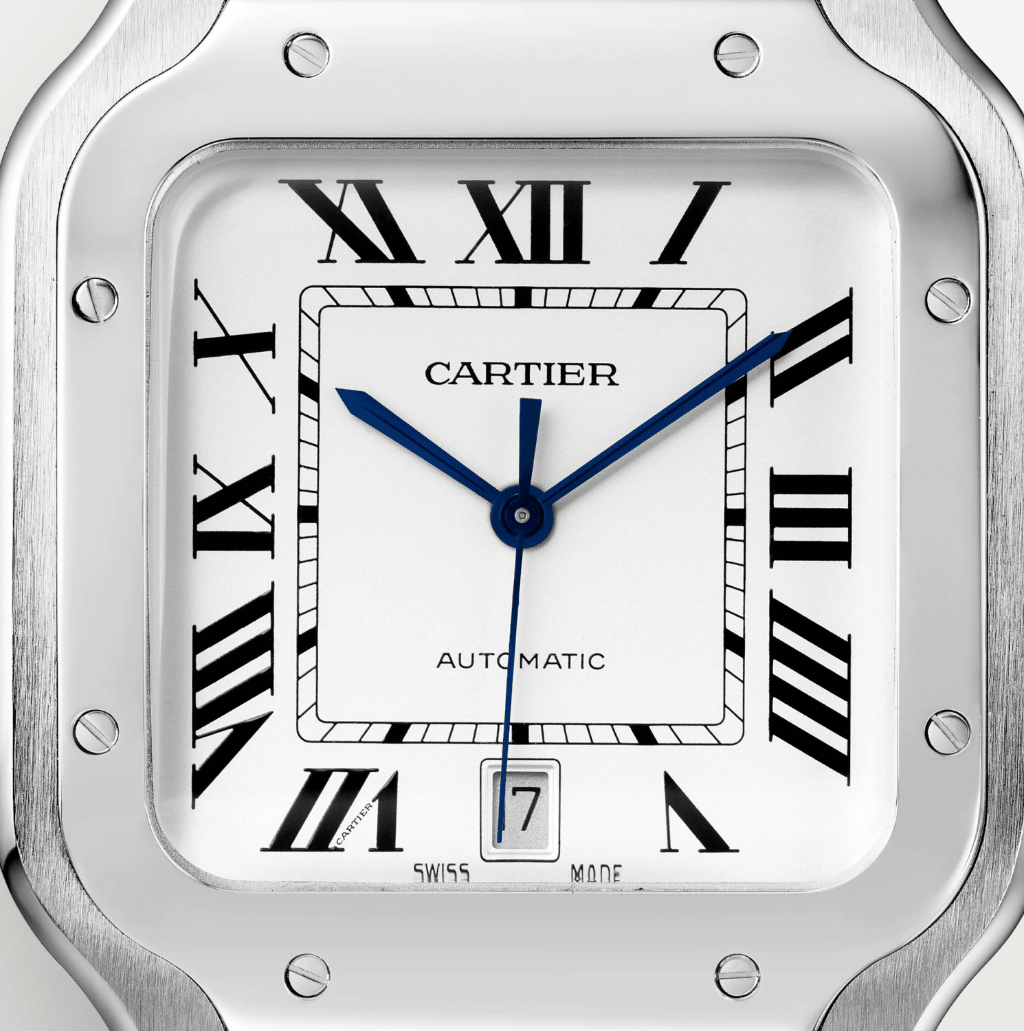 Cartier Santos de Cartier Large Automatic Watch 39.8mm Steel - The Boutique