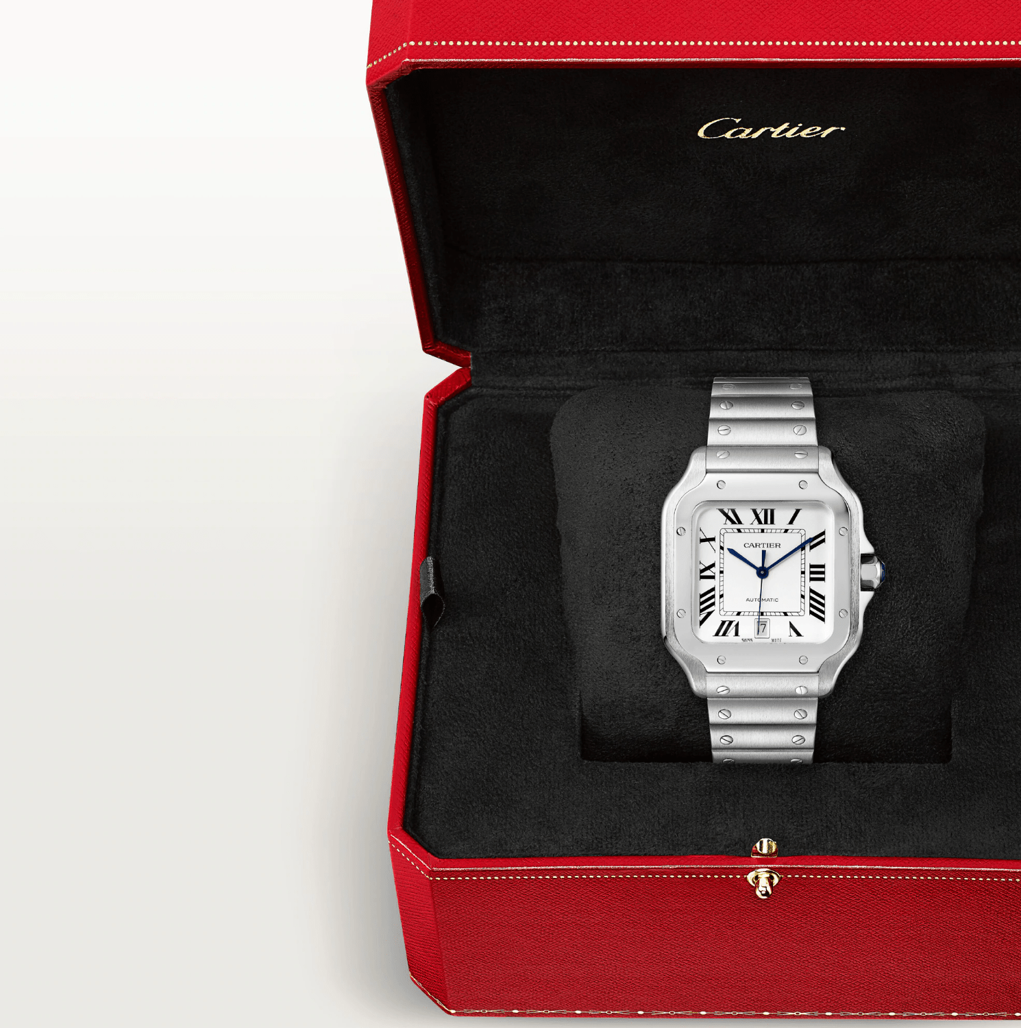 Cartier Santos de Cartier Large Automatic Watch 39.8mm Steel - The Boutique