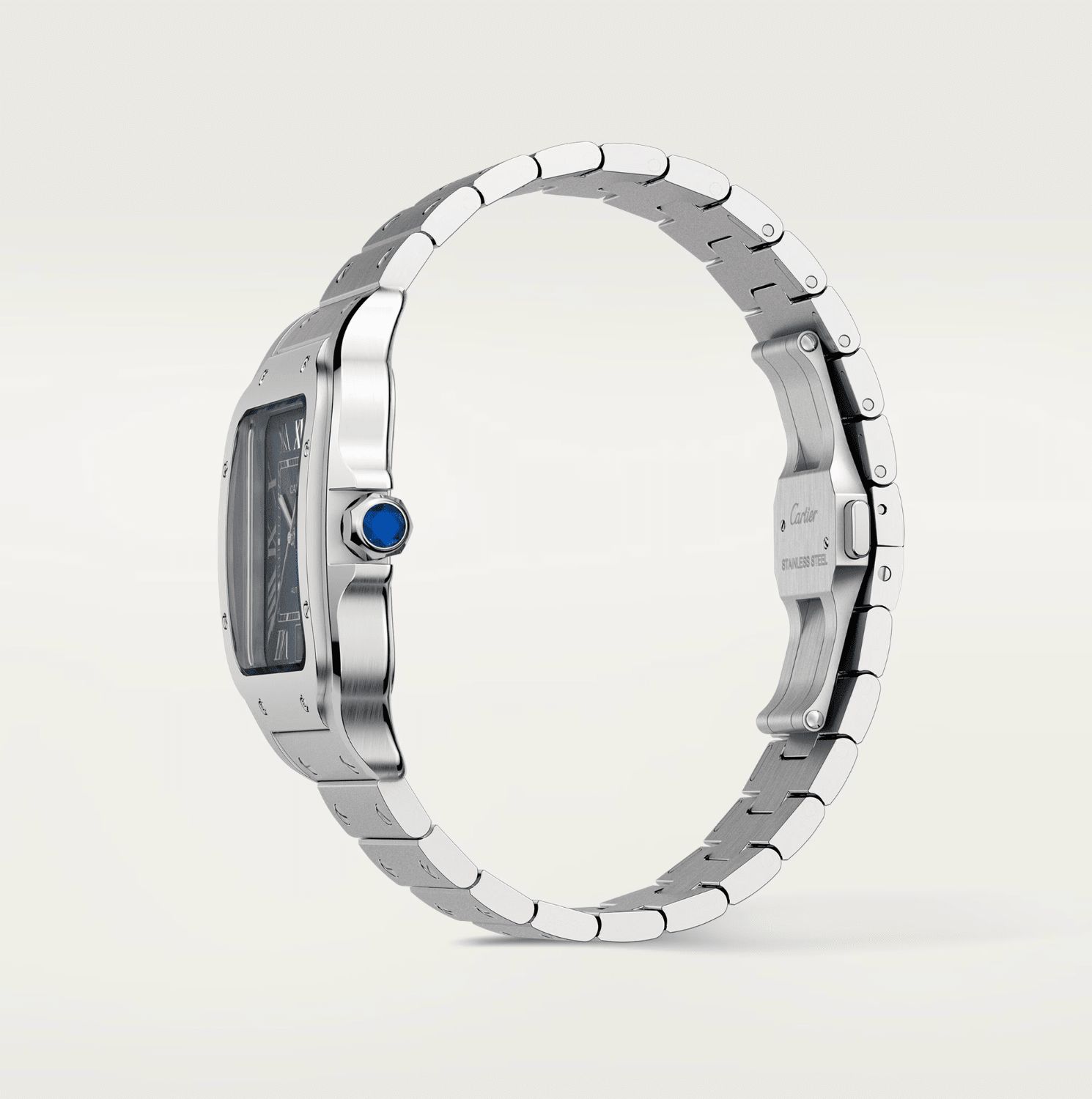 Cartier Santos de Cartier Large Model Blue Dial Automatic Watch - The Boutique