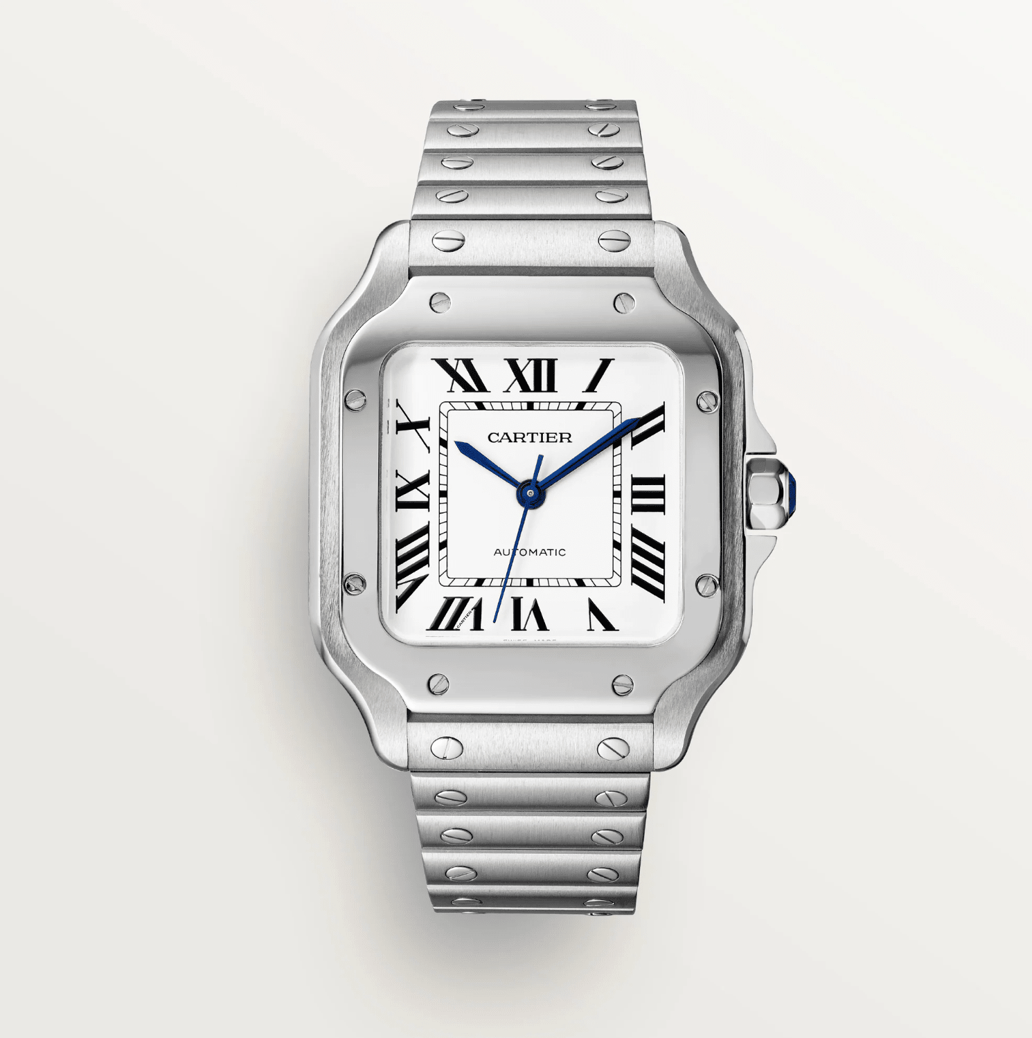 Cartier Santos de Cartier Medium Model Automatic Steel Watch - The Boutique