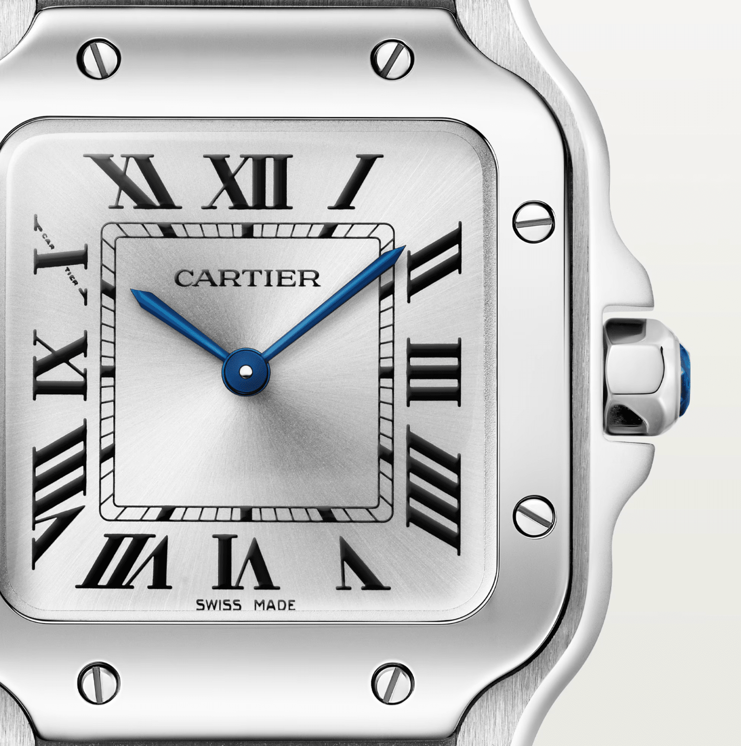 Cartier Santos de Cartier Small Model Quartz Steel Watch - The Boutique