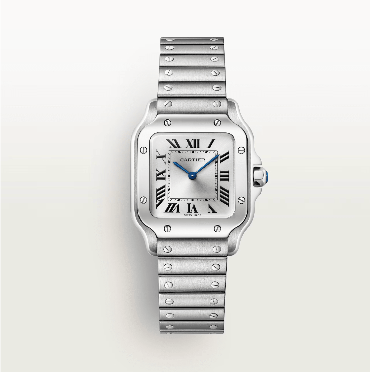 Cartier Santos de Cartier Small Model Quartz Steel Watch - The Boutique