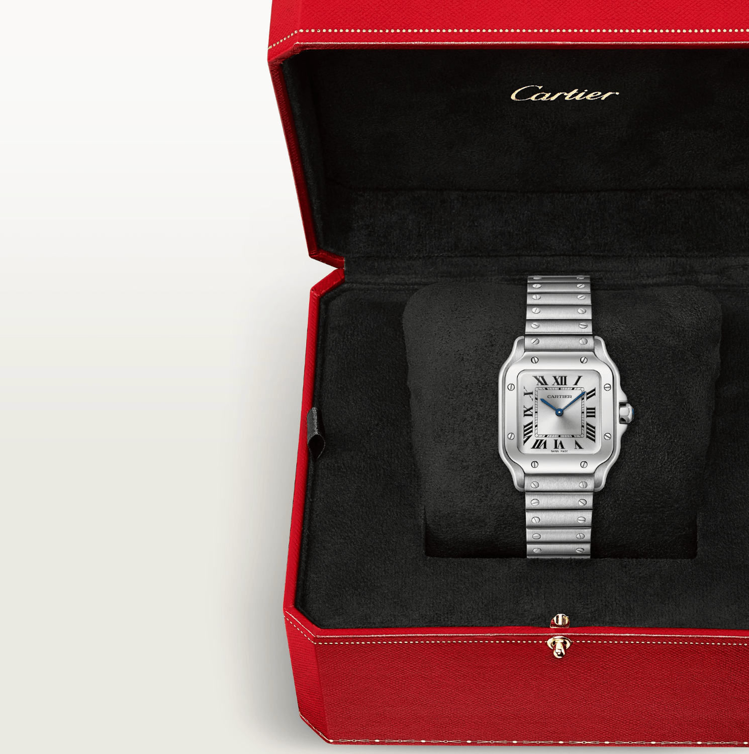 Cartier Santos de Cartier Steel Watch - The Boutique