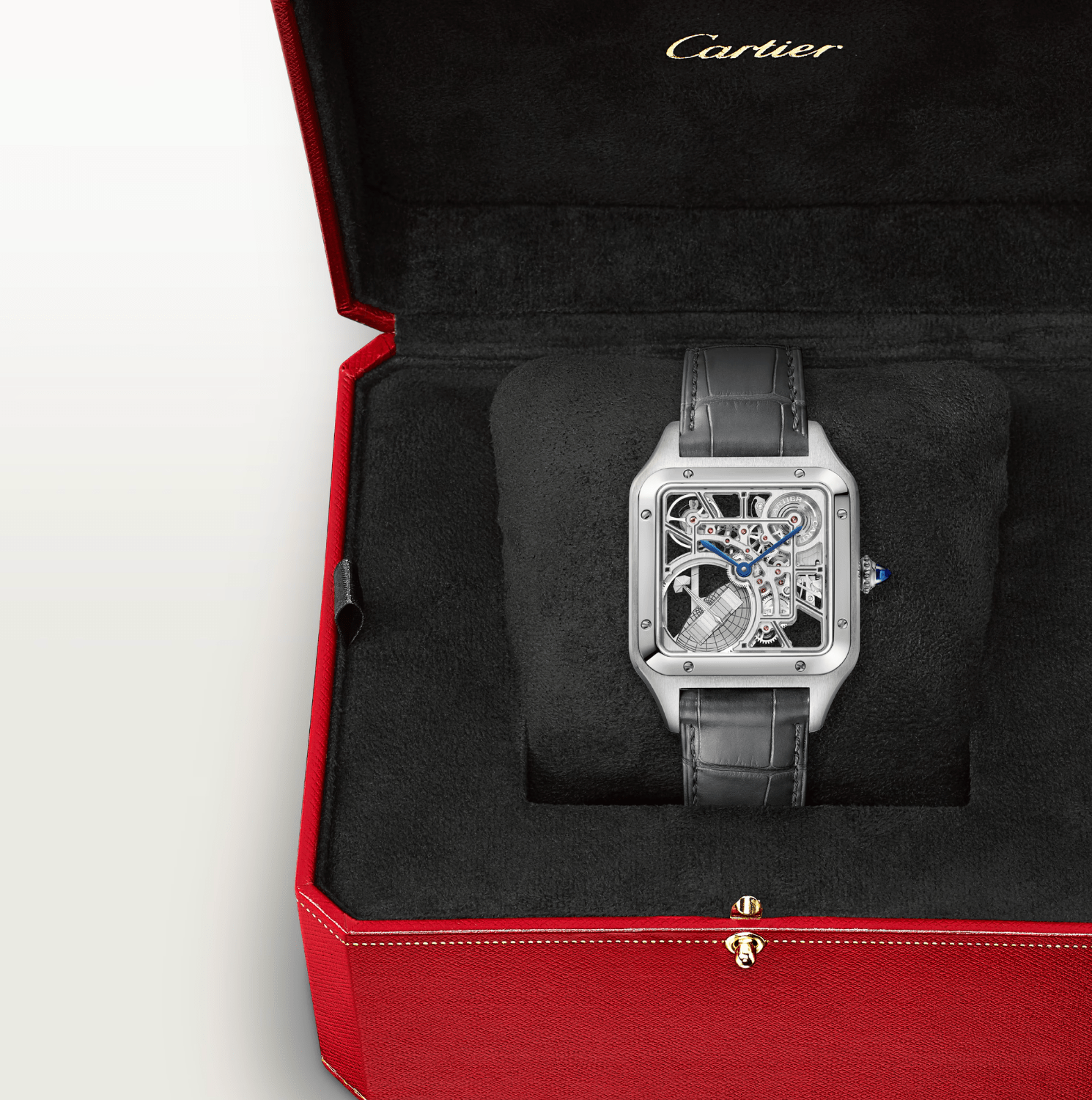 Cartier Santos-Dumont Skeleton Micro-Rotor Watch - The Boutique