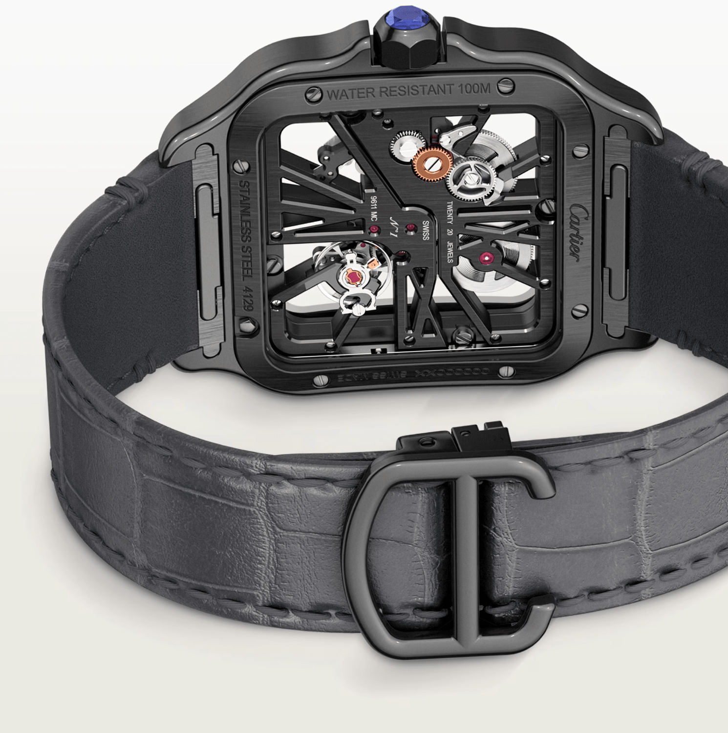 Cartier Santos Skeleton ADLC Large Watch - The Boutique
