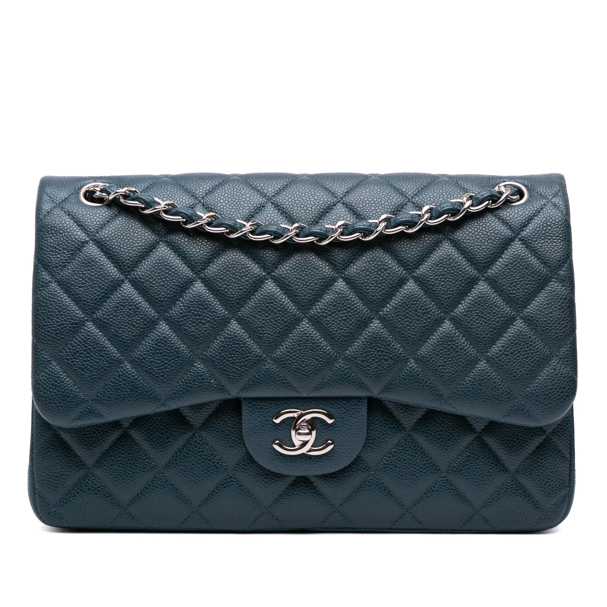 Chanel Jumbo Classic Iridescent Caviar Double Flap - The Boutique