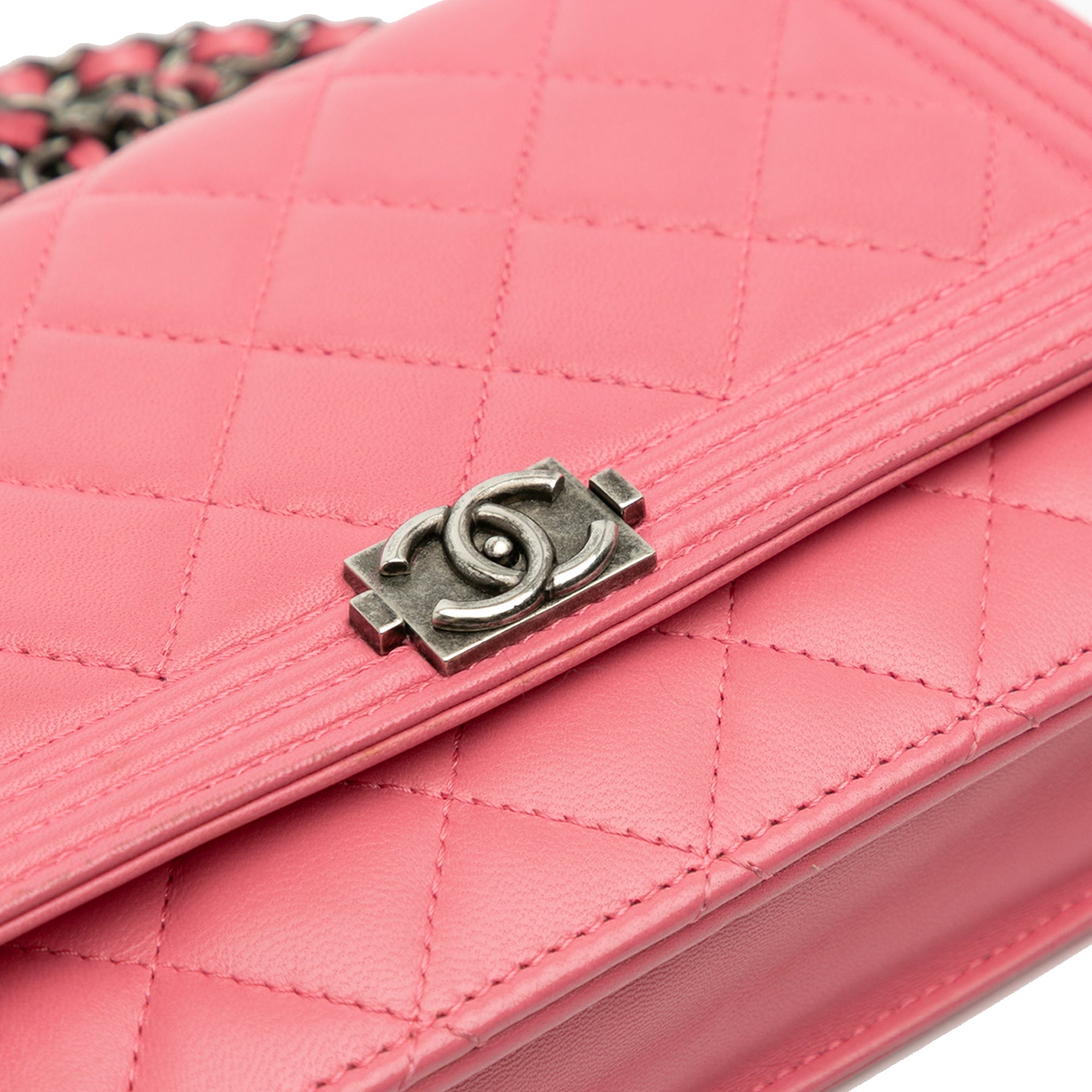 Chanel Lambskin Boy Wallet On Chain - The Boutique