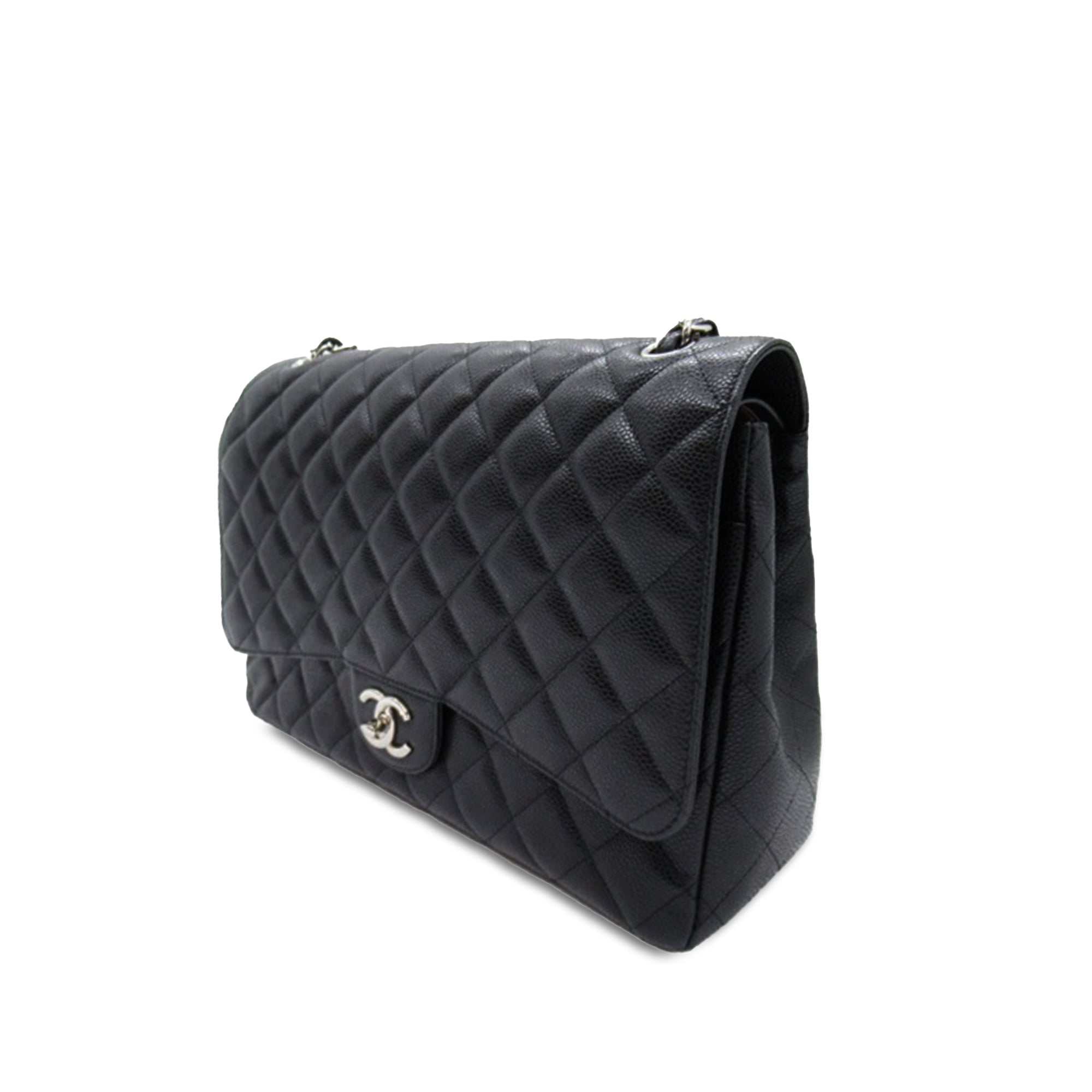 Chanel Maxi Classic Caviar Double Flap - The Boutique