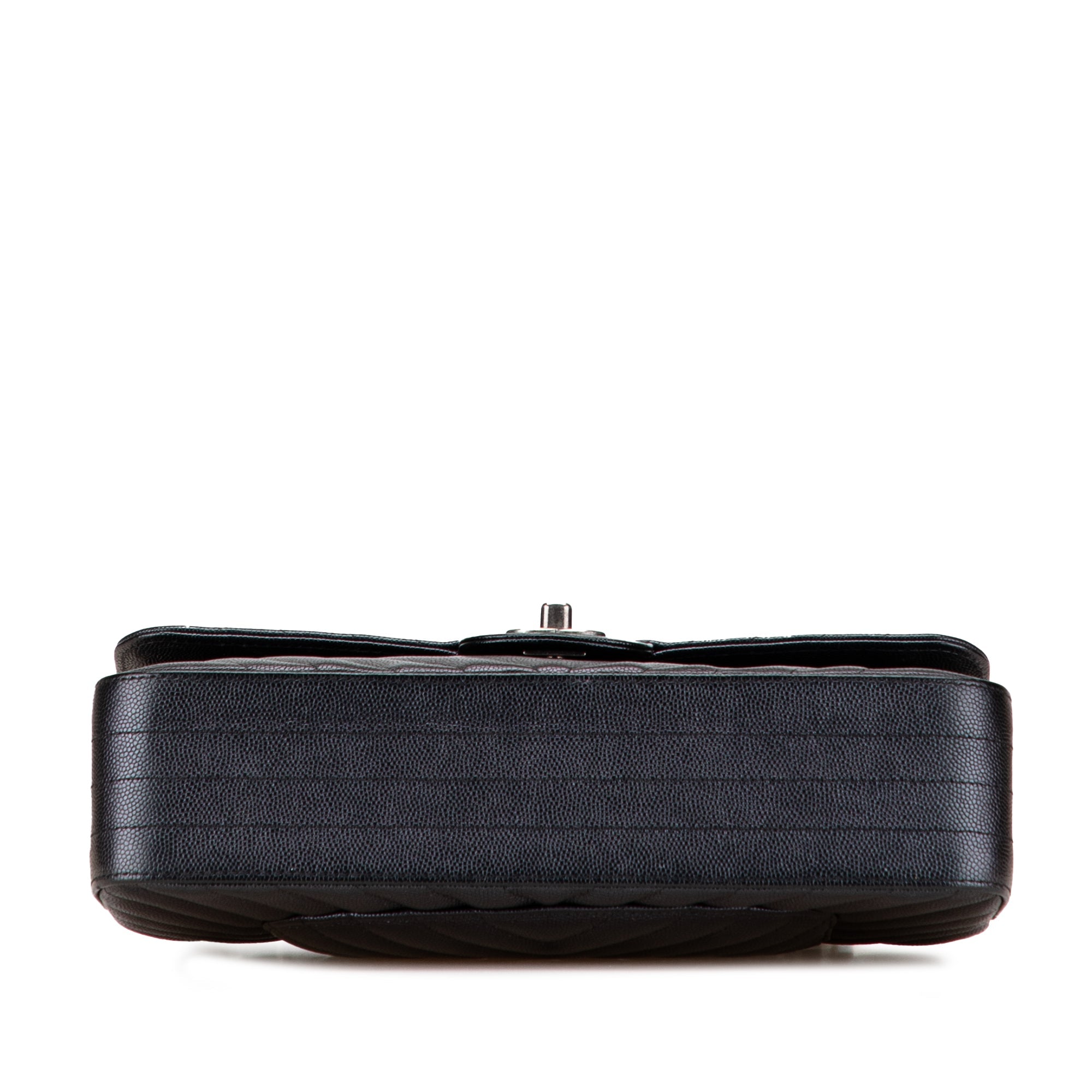 Chanel Medium Classic Chevron Caviar Double Flap - The Boutique