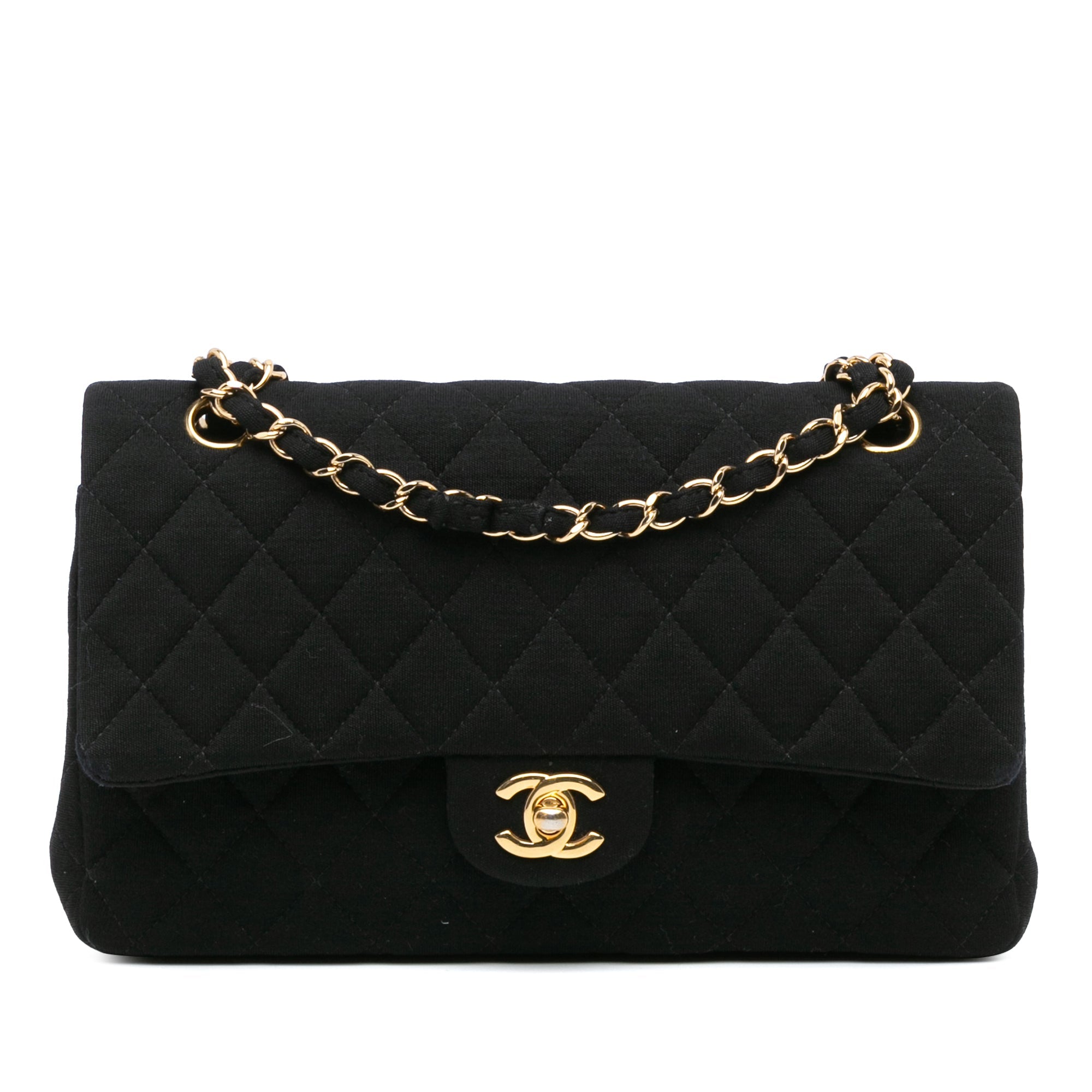 Chanel Medium Classic Jersey Double Flap - The Boutique