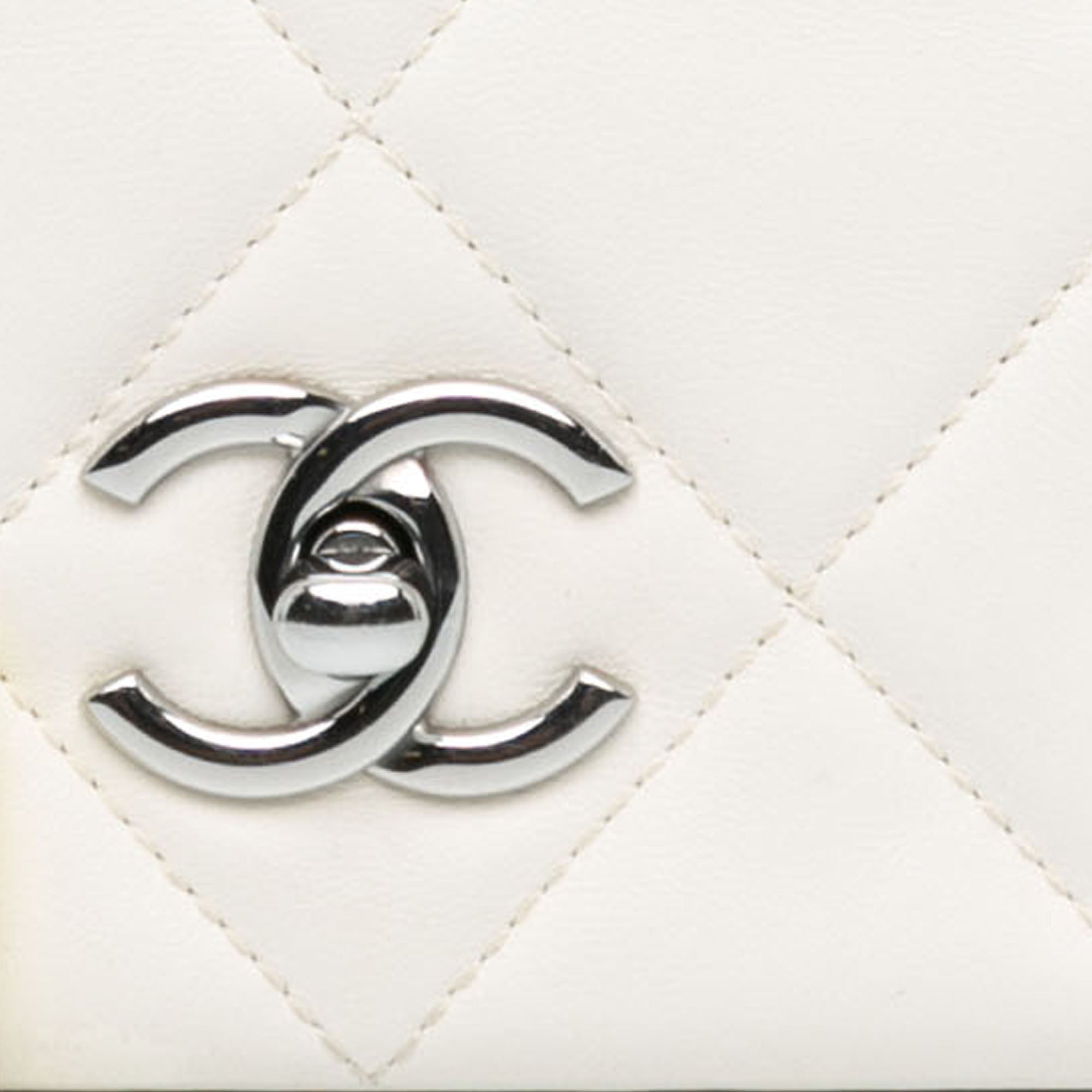Chanel Mini Quilted Lambskin Chain Rows Flap - The Boutique