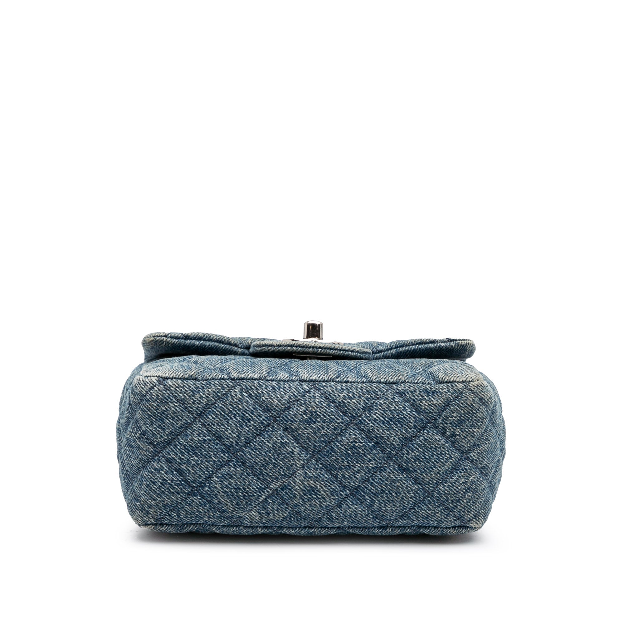 Chanel Mini Square CC Quilted Denim Single Flap - The Boutique