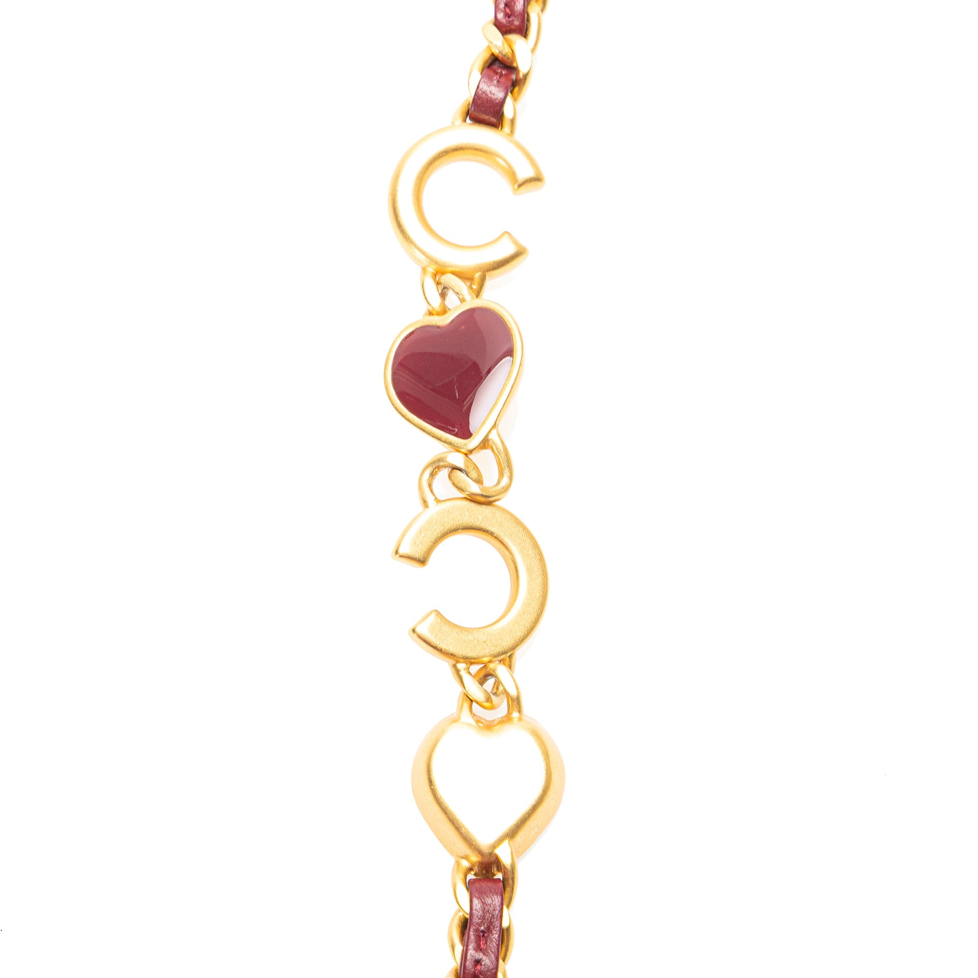 Chanel Mini Square Lambskin Coco Heart Chain Flap - The Boutique
