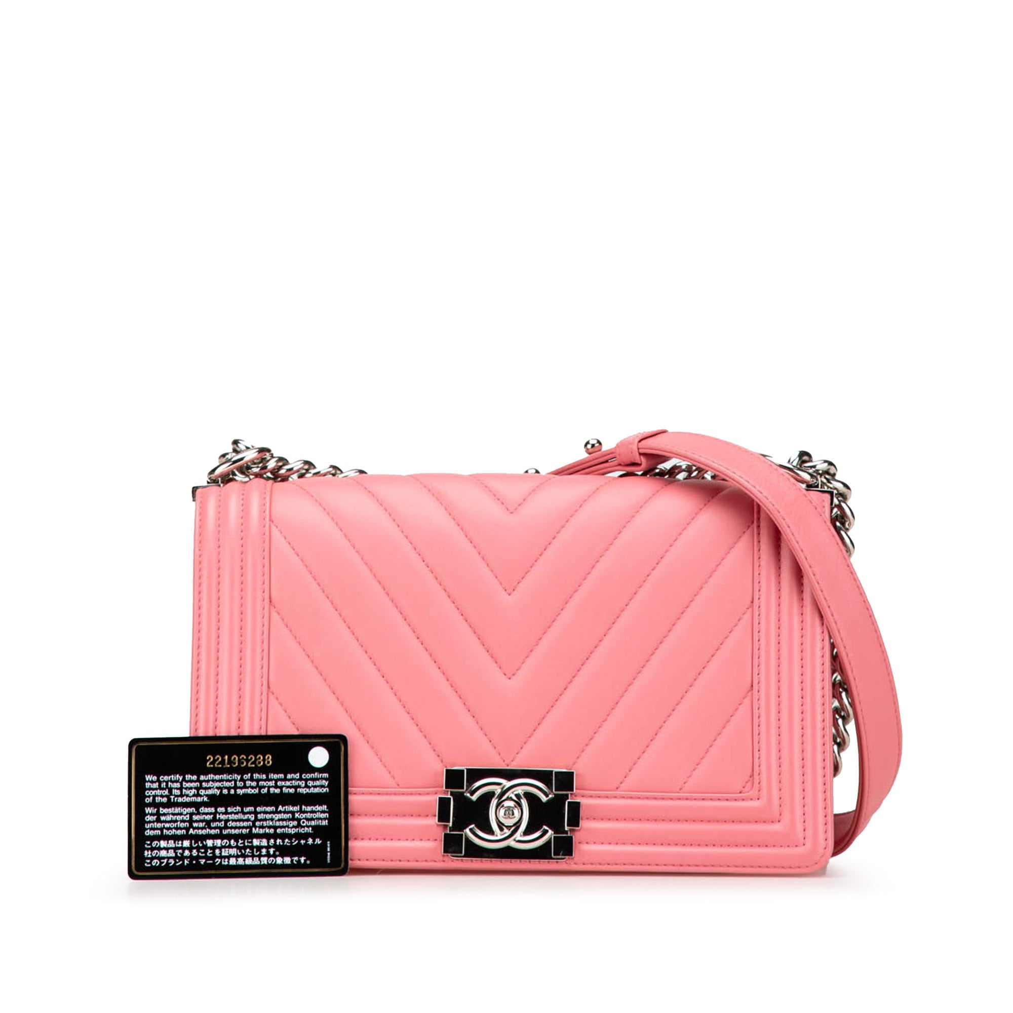 Chanel Old Medium Chevron Lambskin Boy Flap - The Boutique