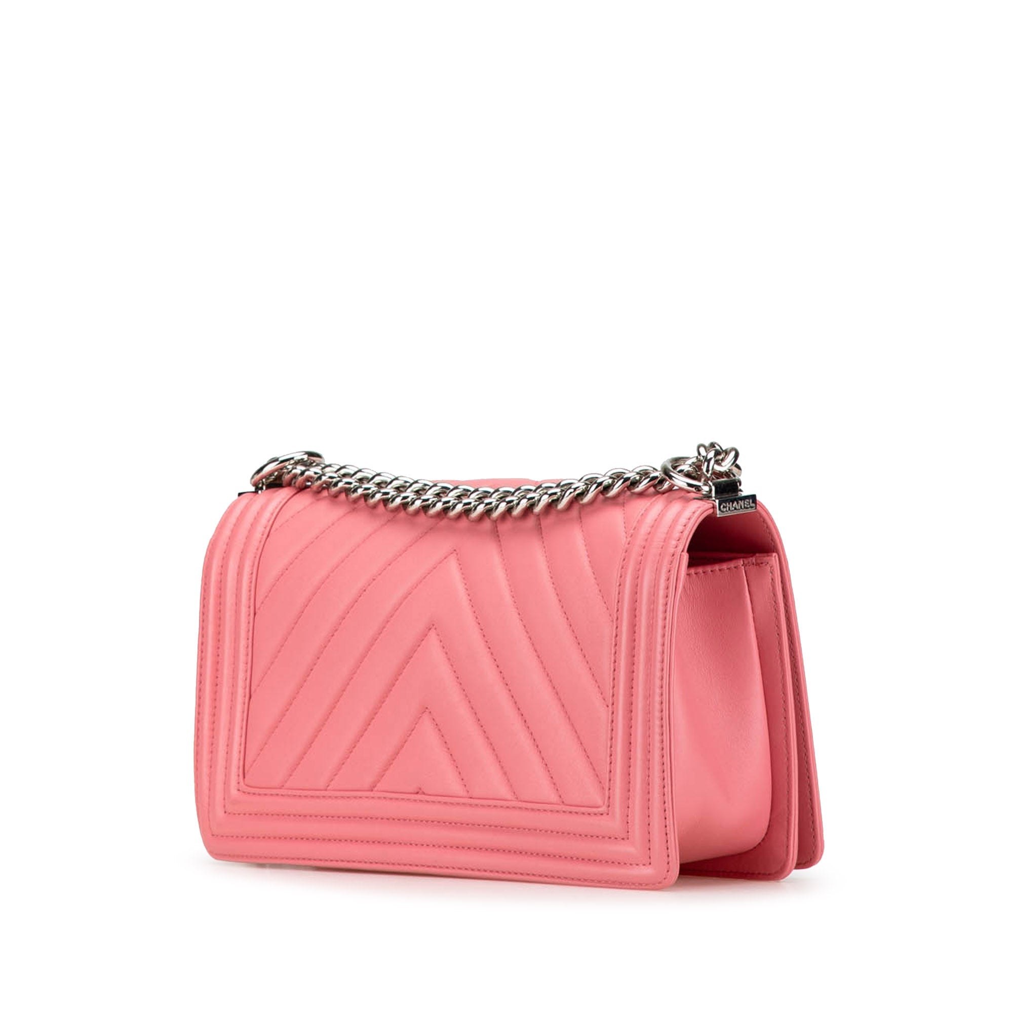 Chanel Old Medium Chevron Lambskin Boy Flap - The Boutique