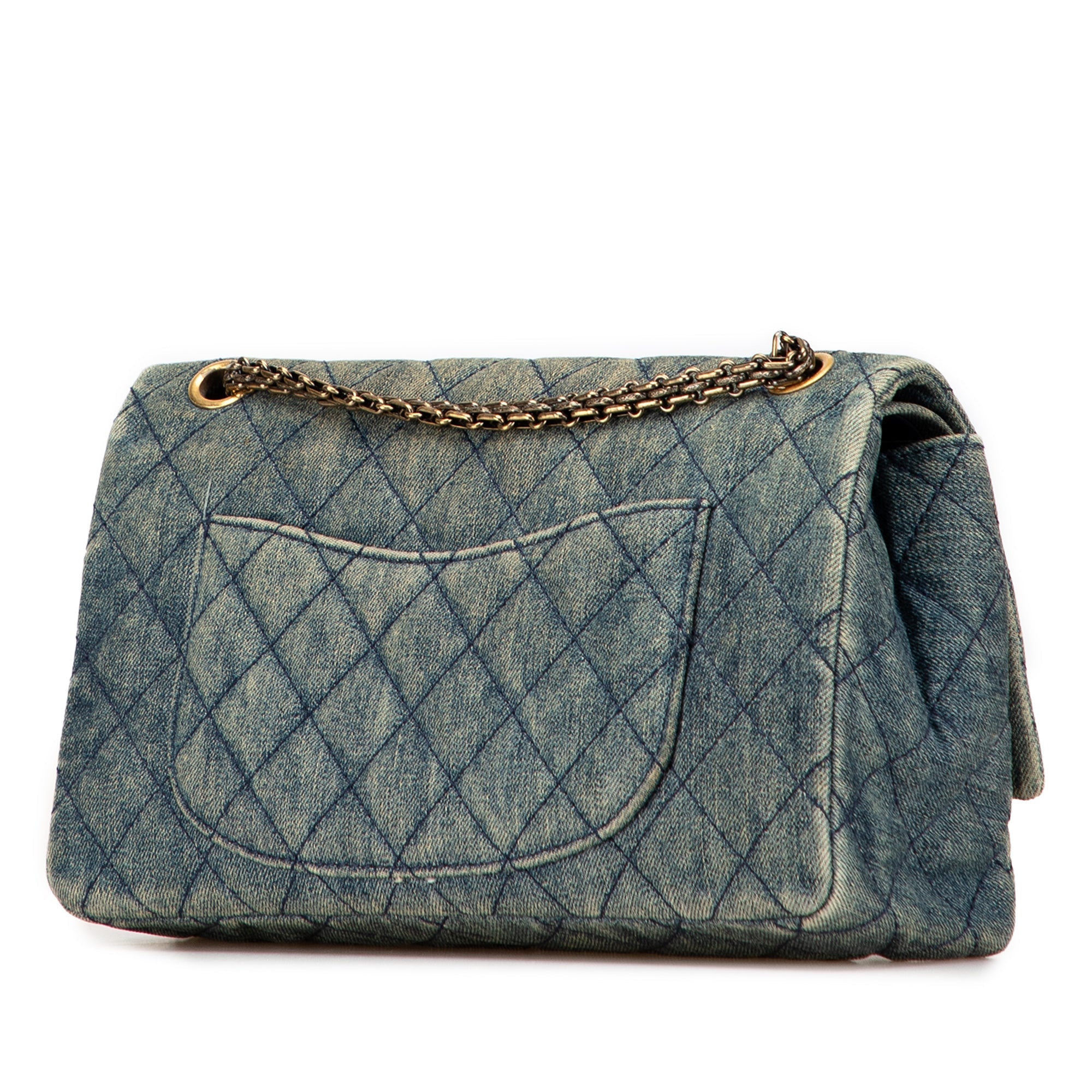 Chanel Quilted Denim Reissue 2.55 Double Flap 226 - The Boutique