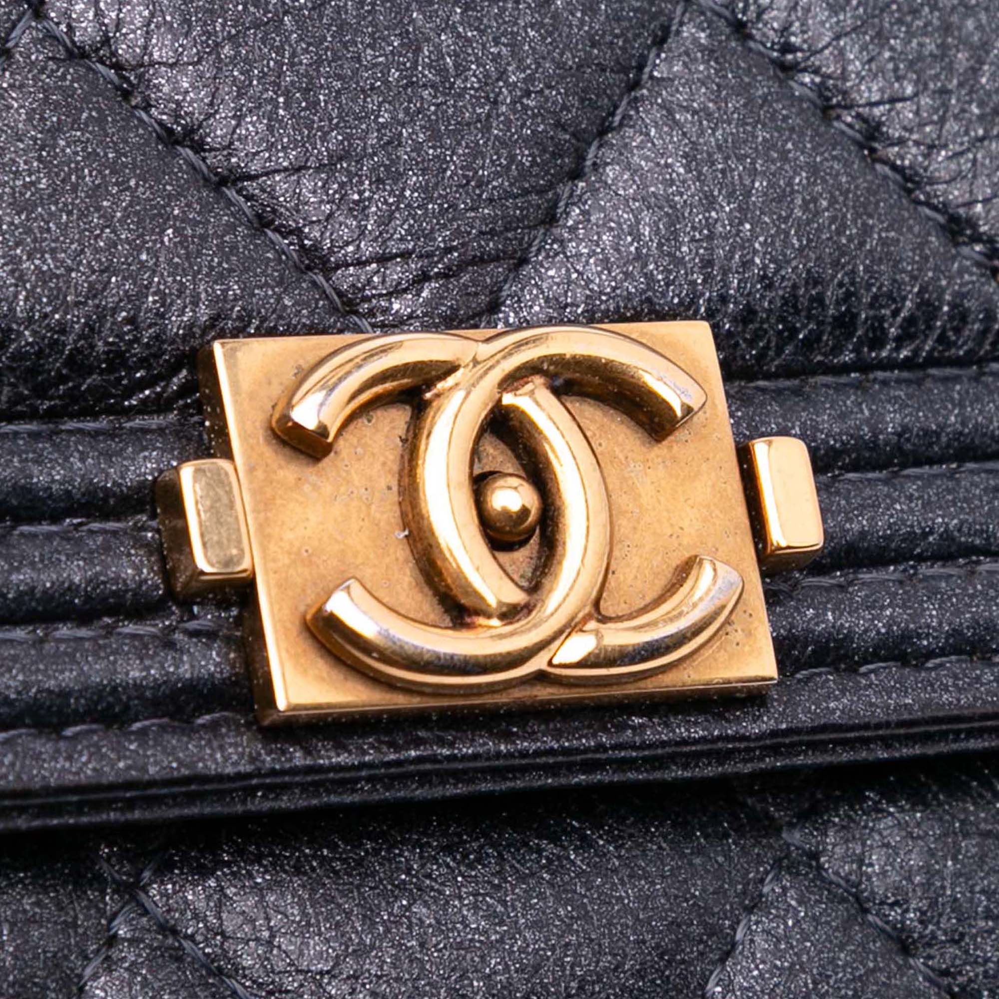 Chanel Quilted Lambskin Boy Wallet On Chain - The Boutique