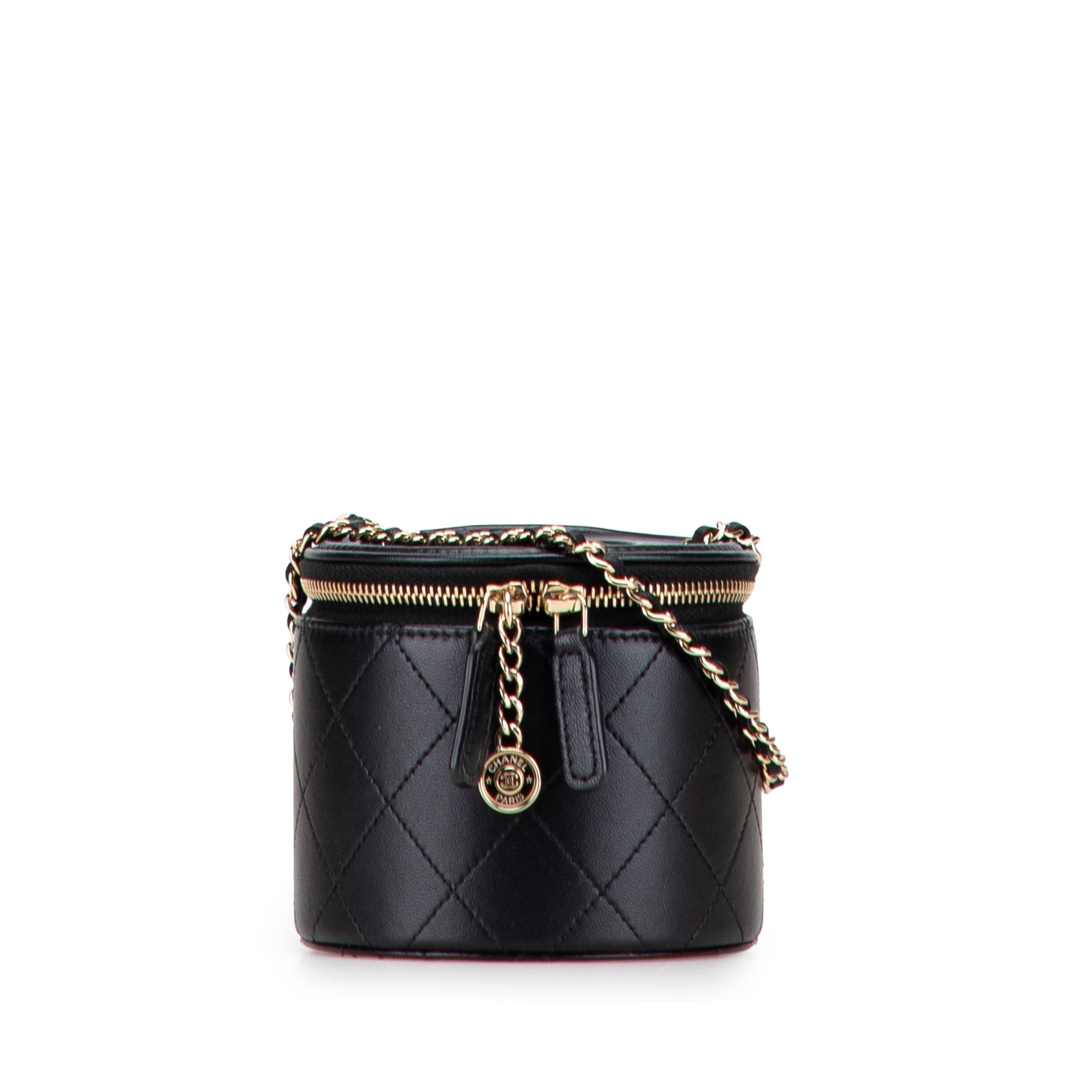Chanel Quilted Lambskin Chain and Charm Vanity Case - The Boutique