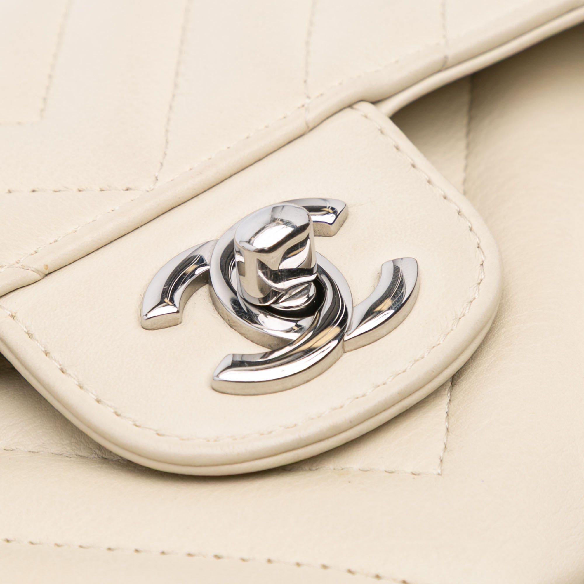 Chanel Small Classic Chevron Lambskin Double Flap - The Boutique