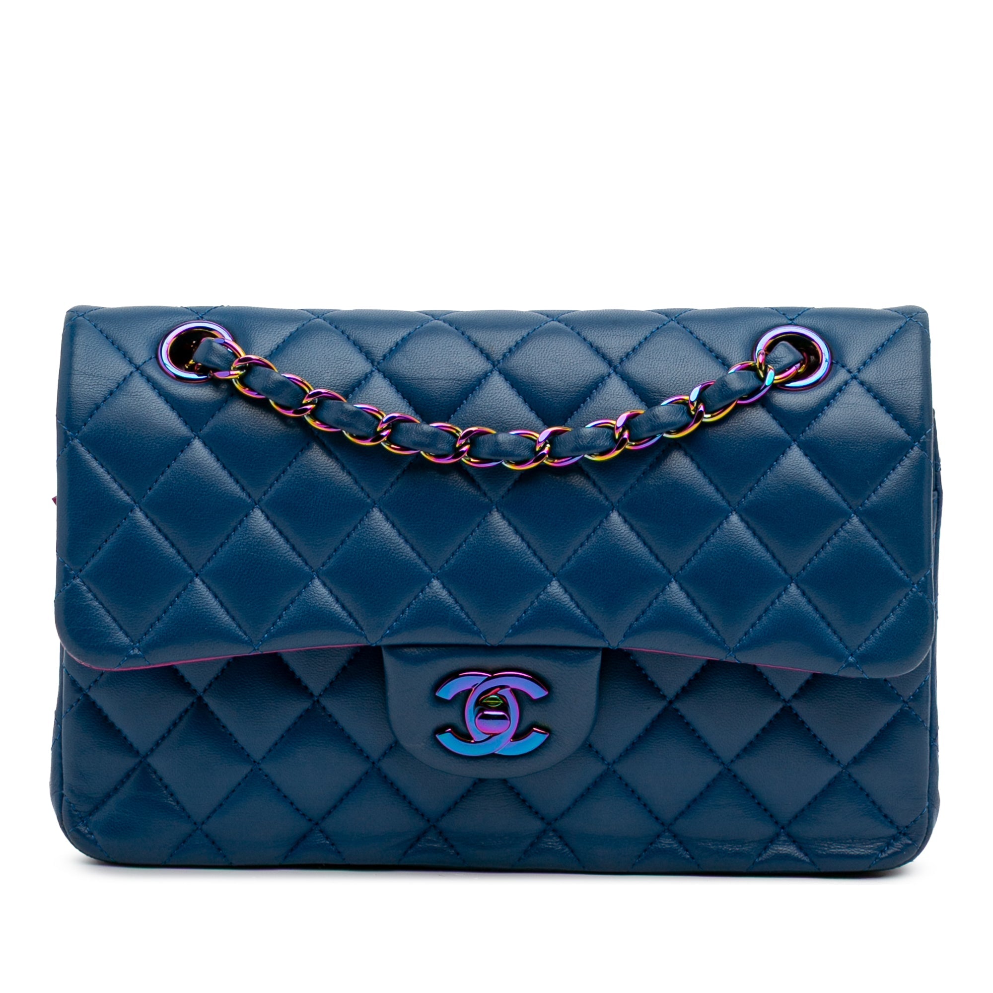 Chanel Small Classic Lambskin Rainbow Double Flap - The Boutique