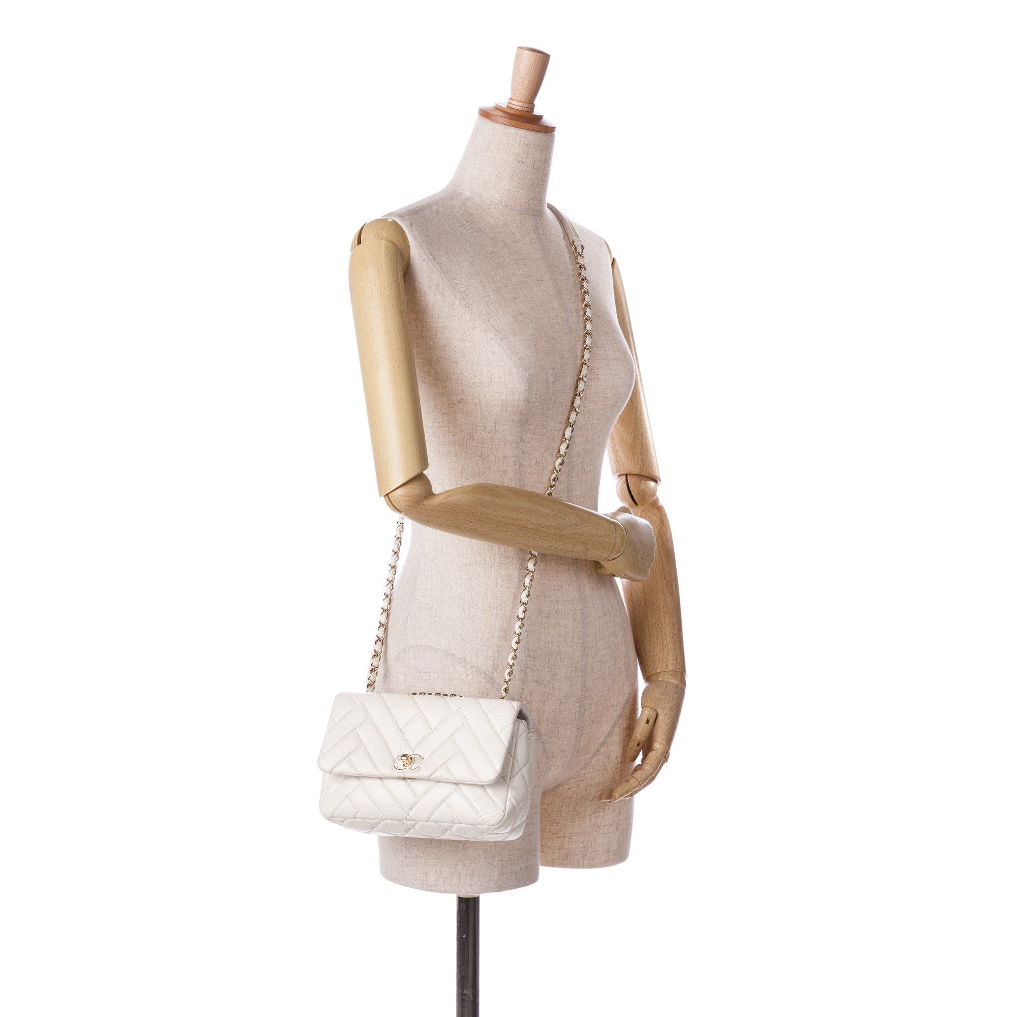 Chanel Small Mix Quilted Aged Calfskin New Clutch Flap - The Boutique