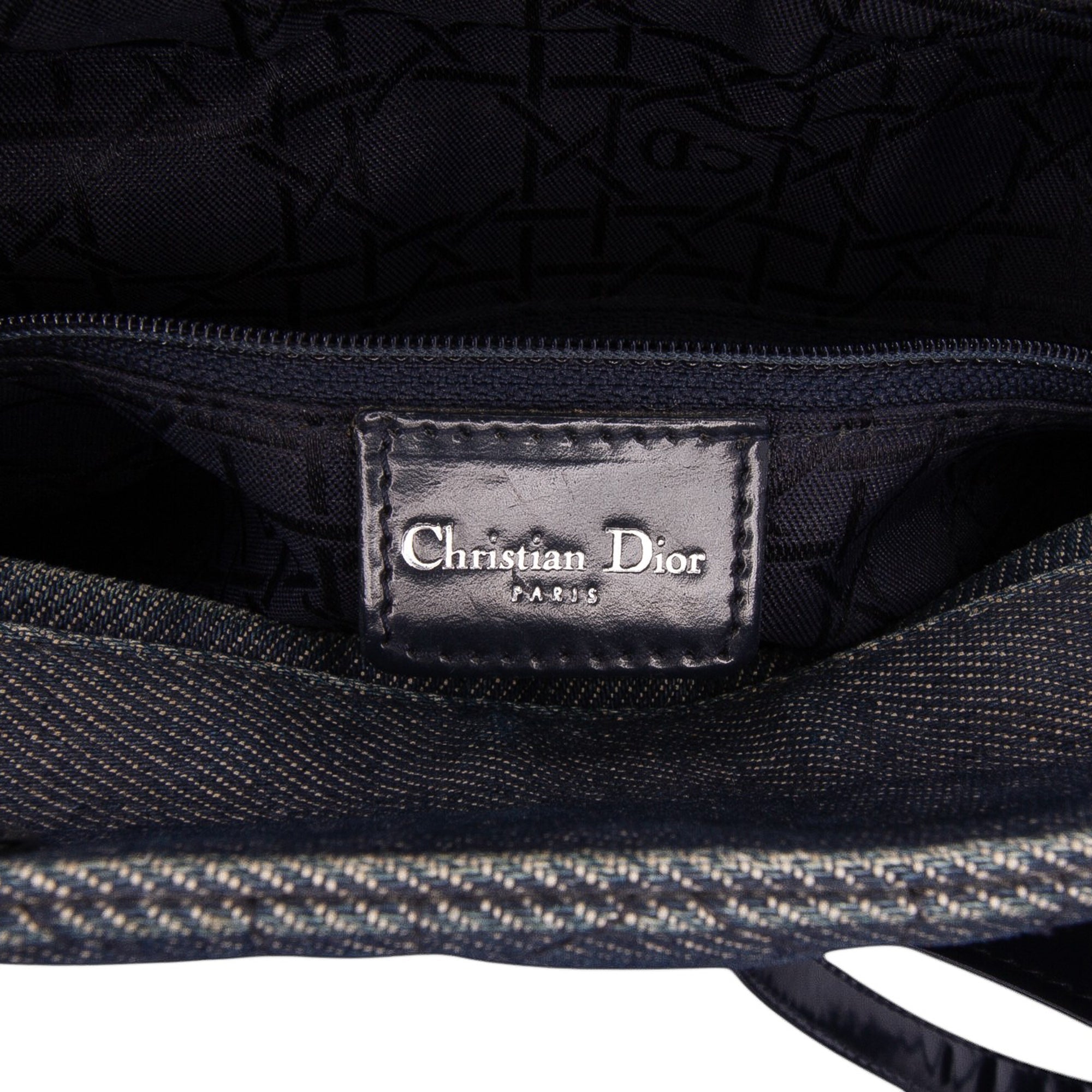 Dior Large Denim Cannage Lady Dior - The Boutique