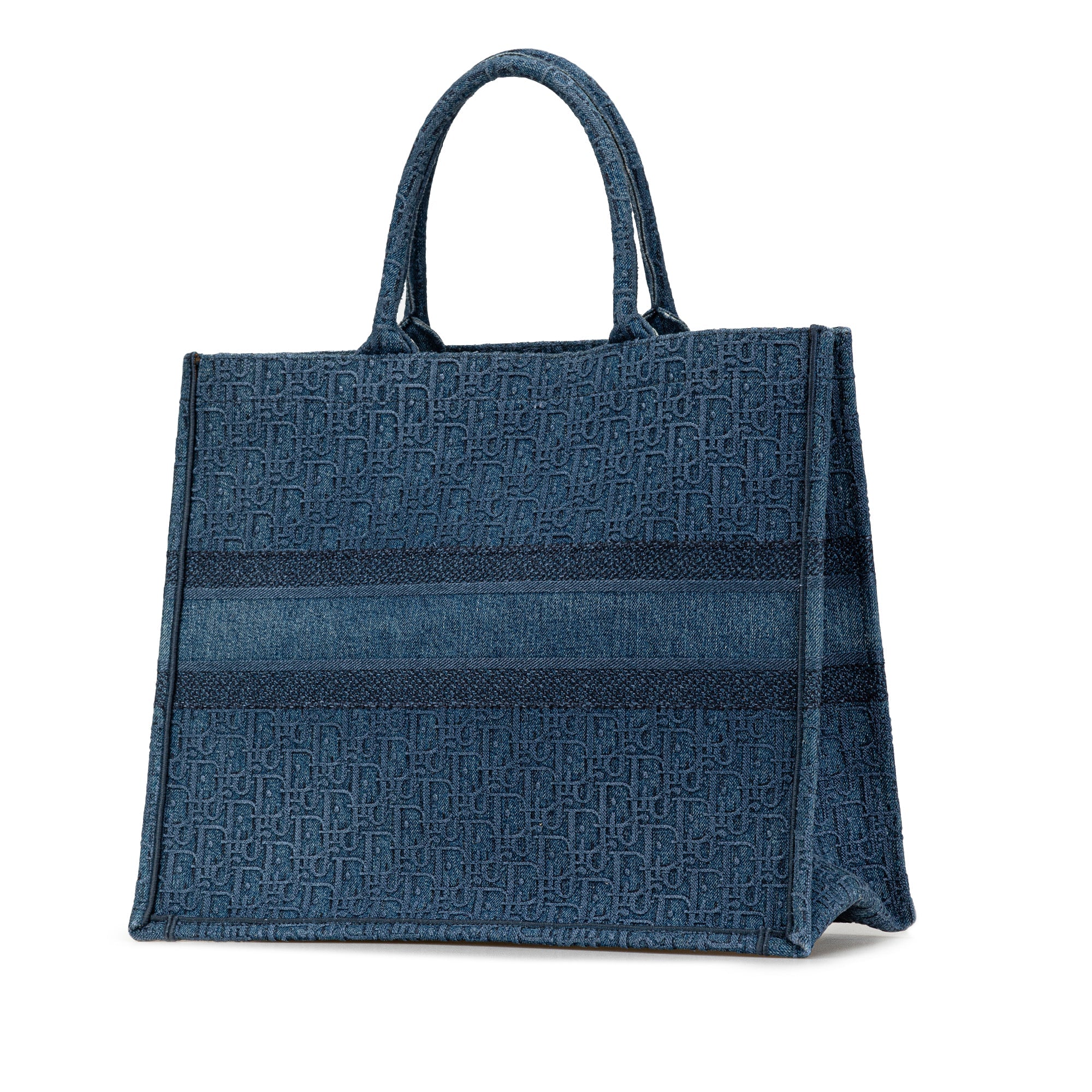 Dior Large Oblique Denim Book Tote - The Boutique