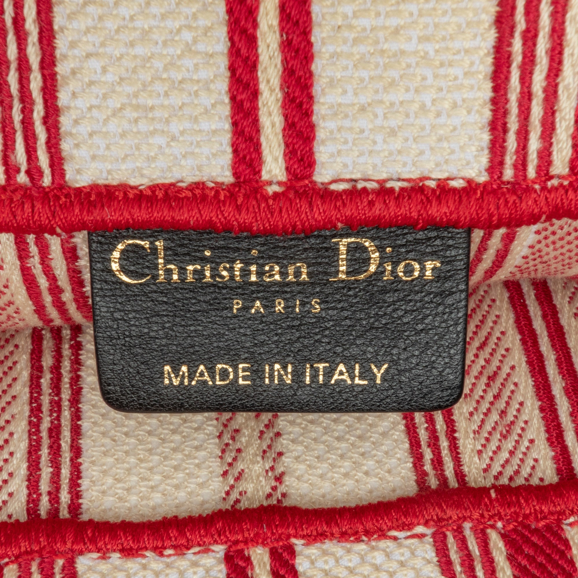 Dior Large Striped Book Tote - The Boutique