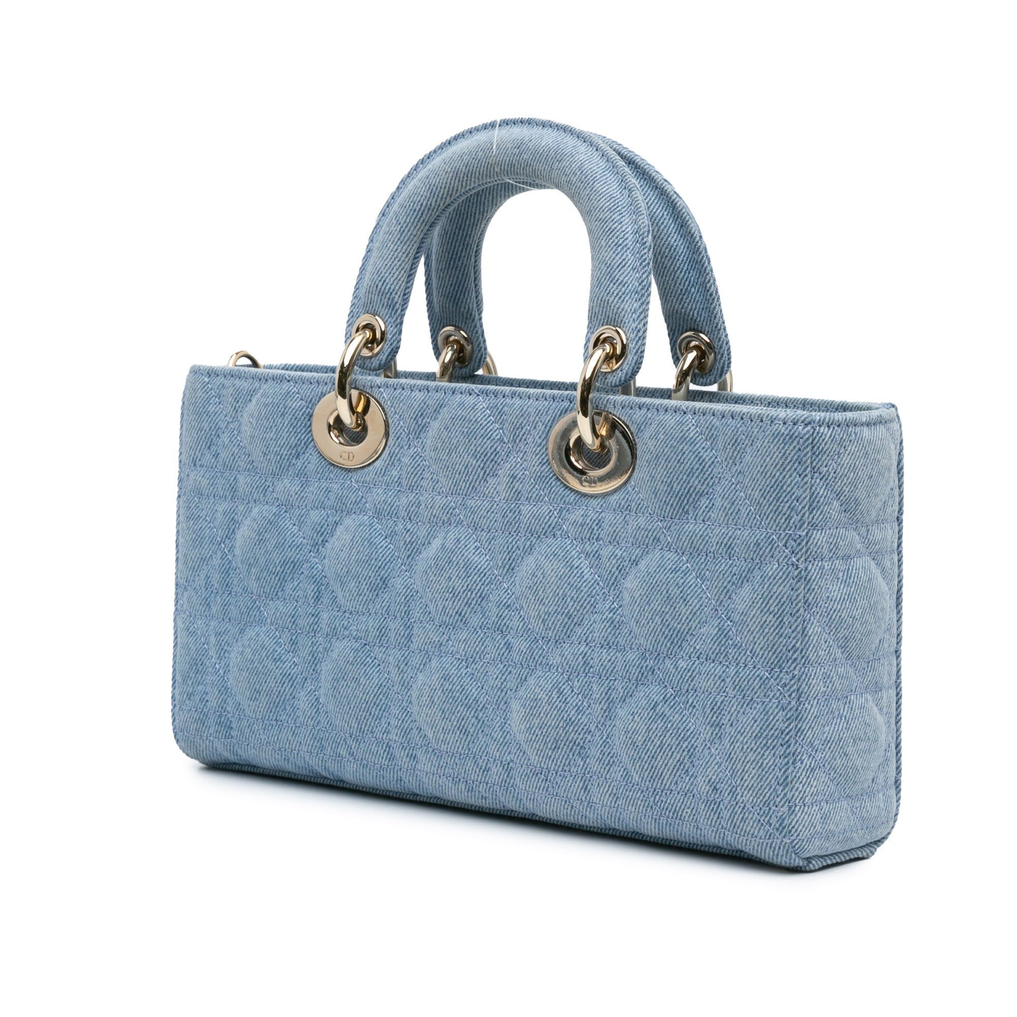 Dior Medium Denim Cannage Lady D Joy - The Boutique