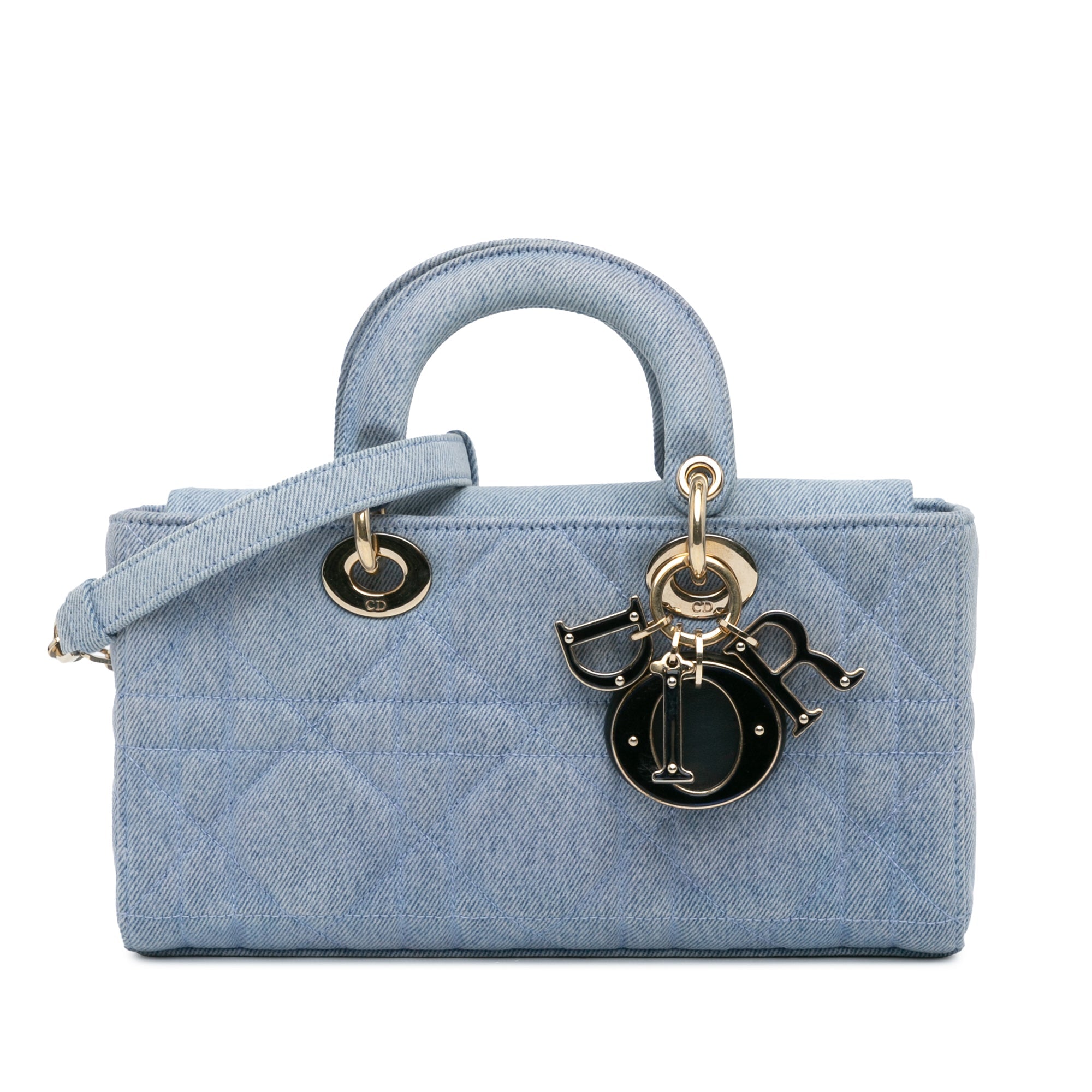 Dior Medium Denim Macrocannage Lady D Joy - The Boutique