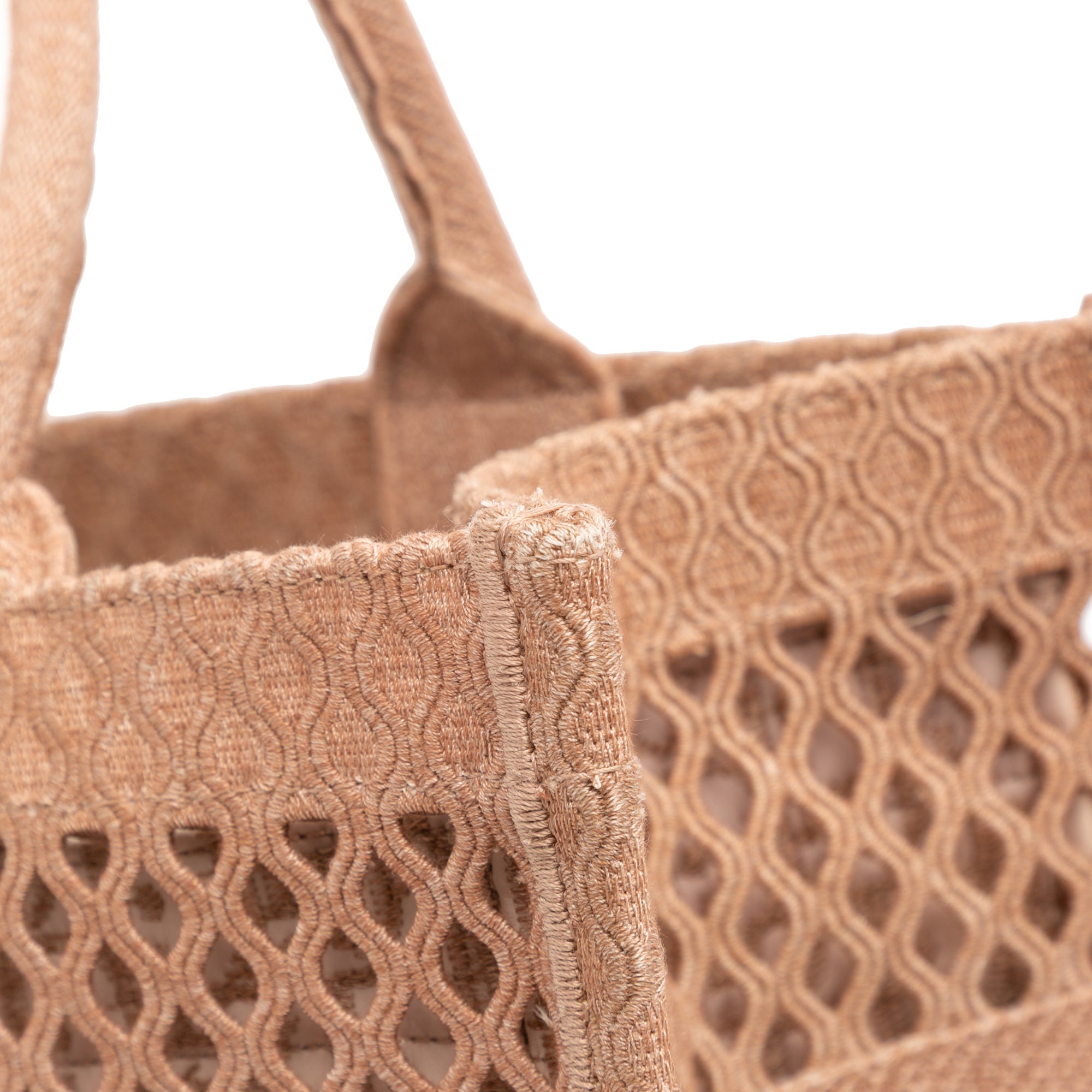 Dior Medium Embroidered Mesh Book Tote - The Boutique