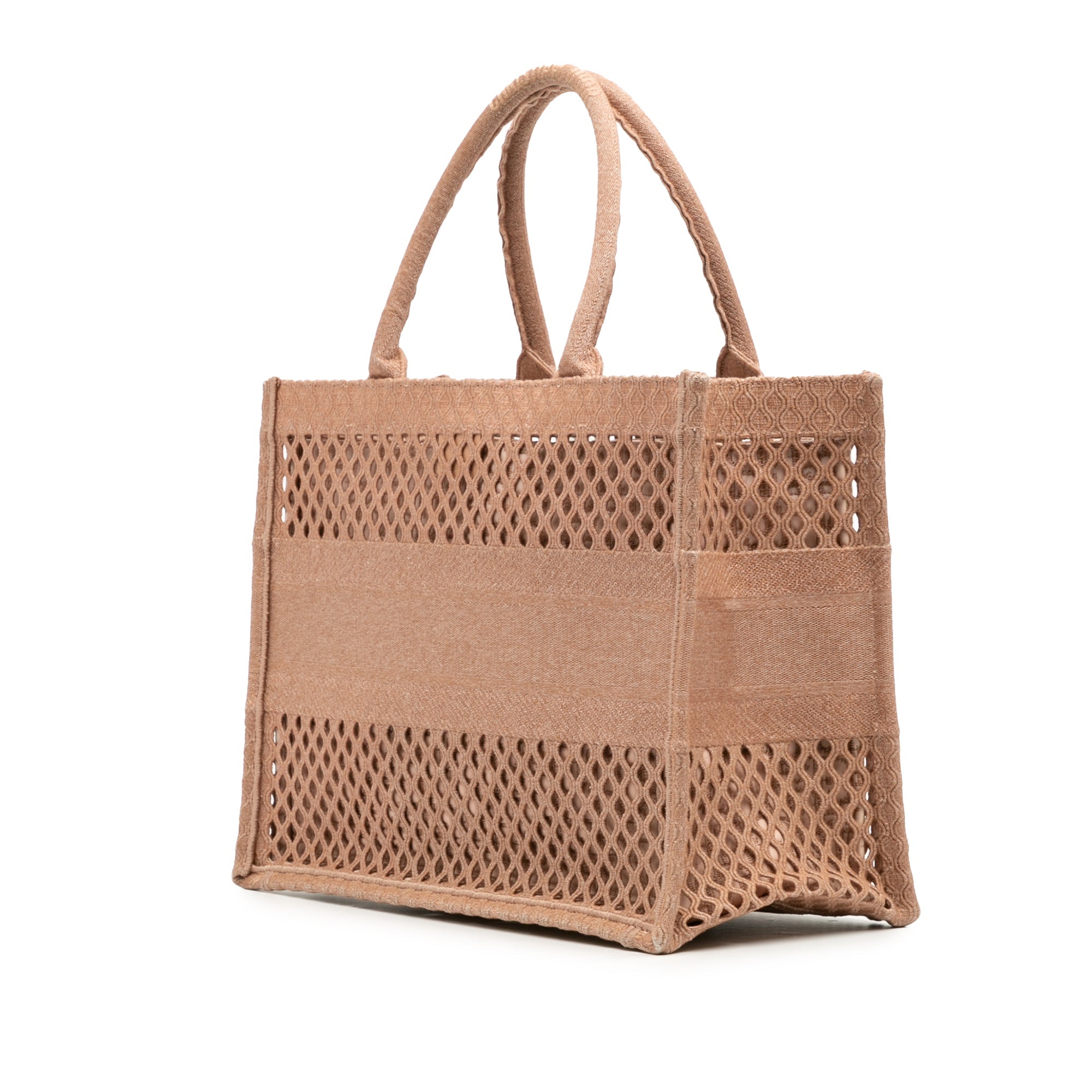 Dior Medium Embroidered Mesh Book Tote - The Boutique