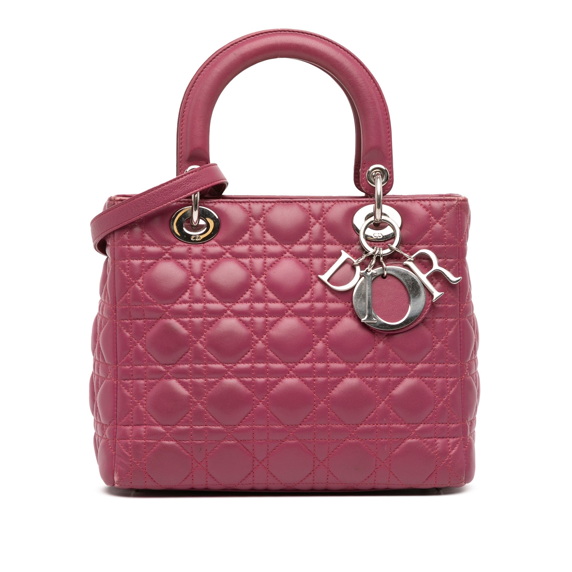 Dior Medium Lambskin Cannage Lady Dior - The Boutique