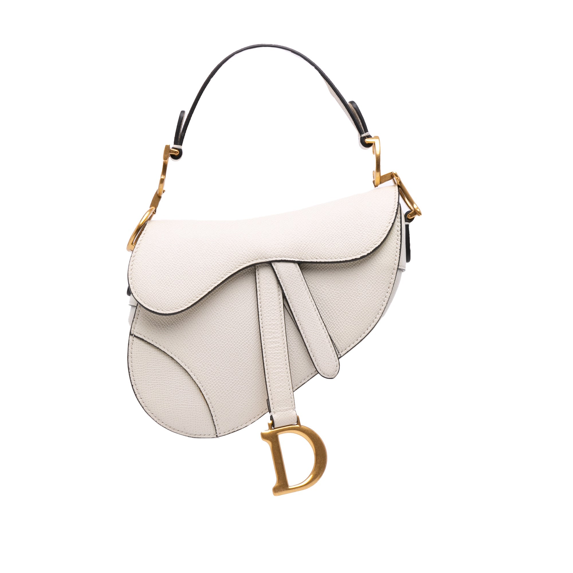 Dior Mini Grained Calfskin Saddle Bag - The Boutique