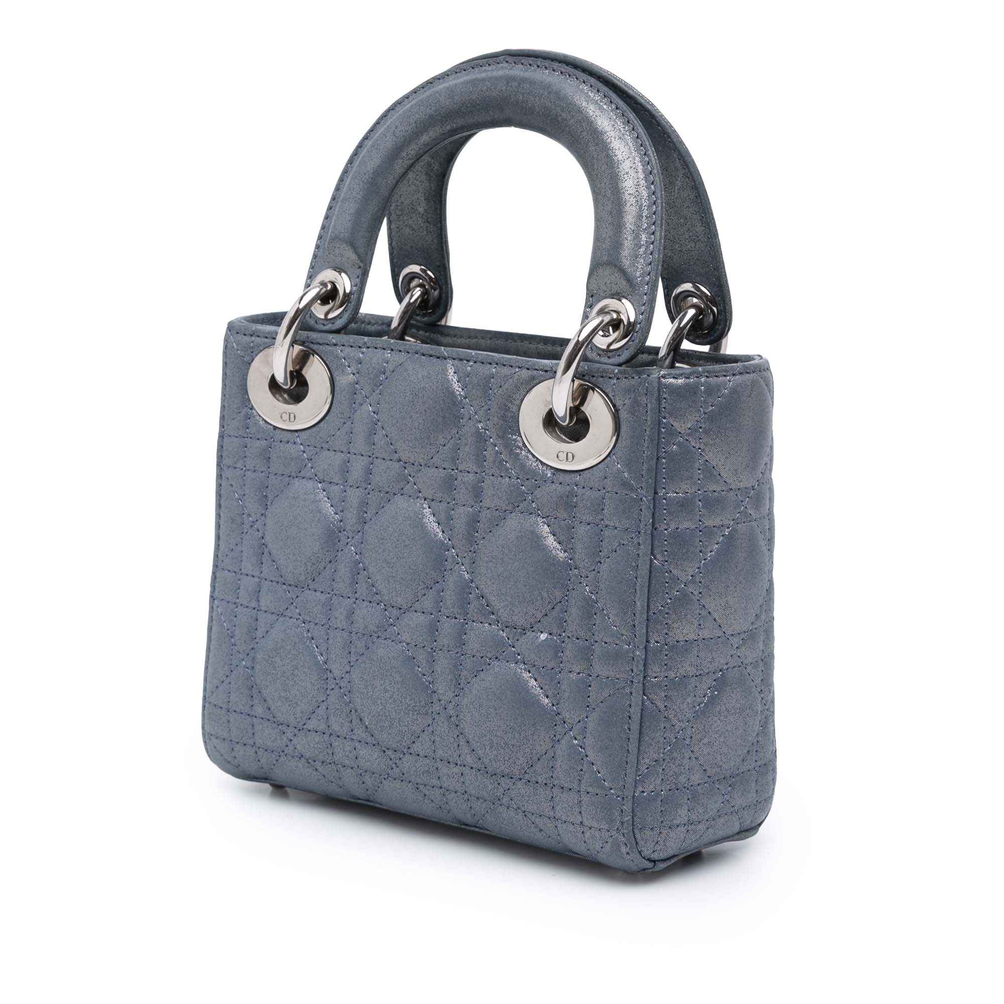Dior Mini Iridescent Lambskin Cannage Lady Dior - The Boutique