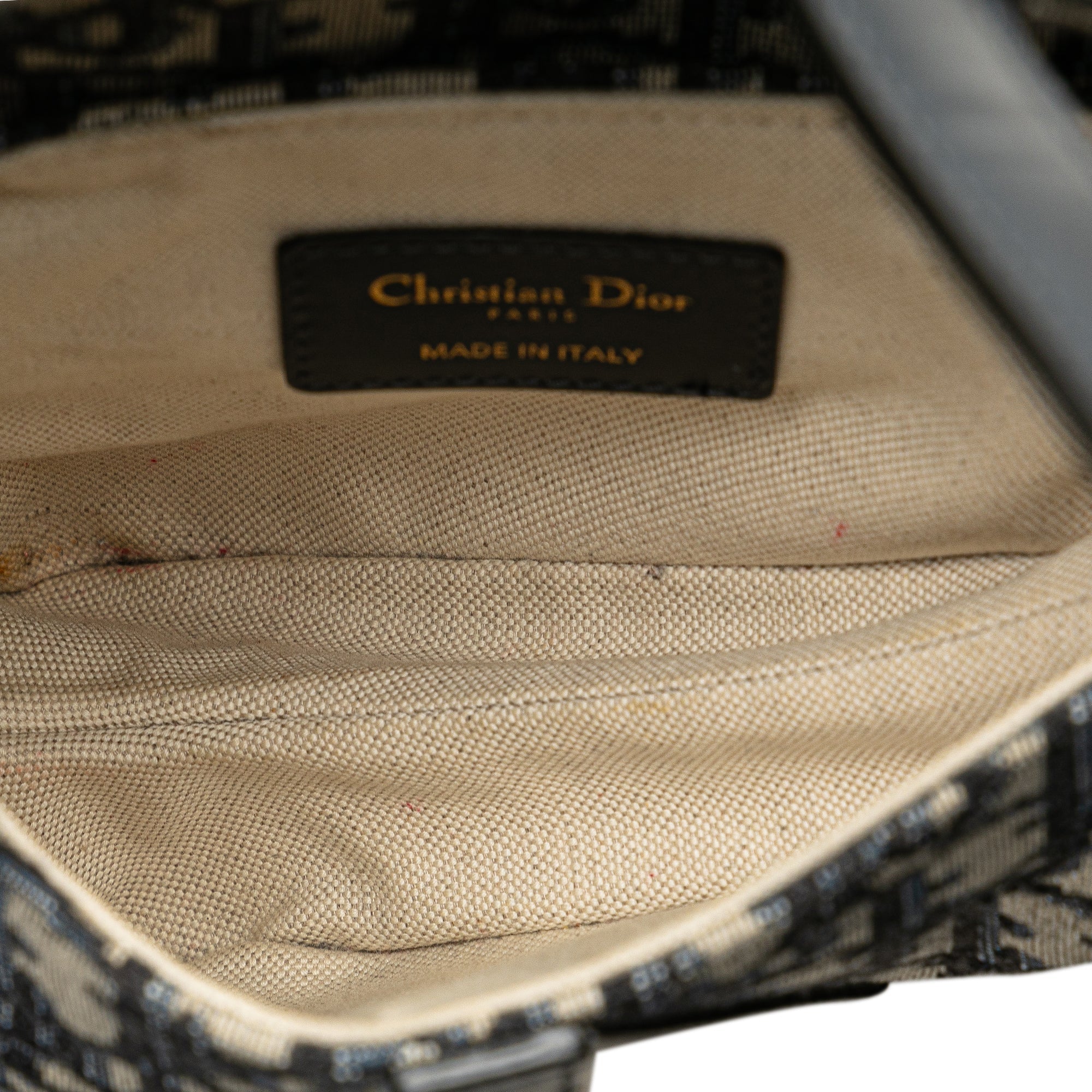 Dior Mini Oblique Canvas Saddle Bag - The Boutique