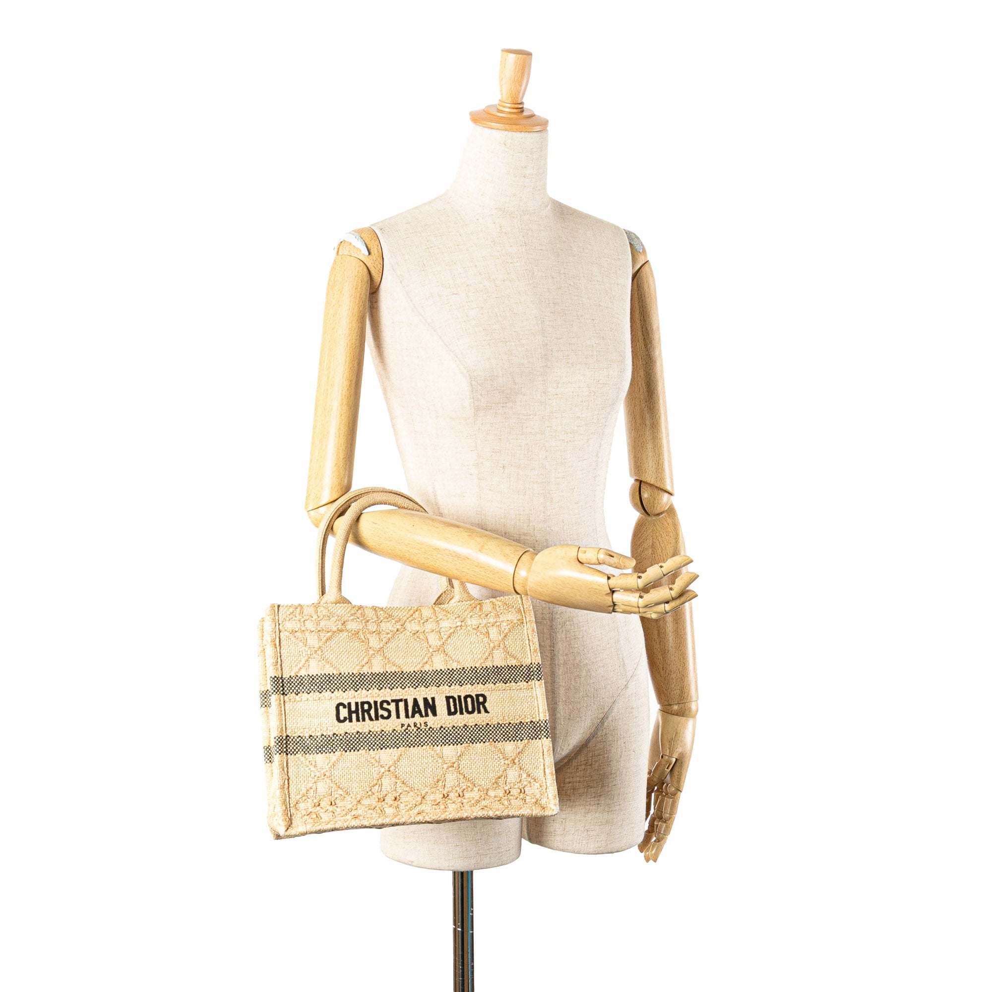 Dior Small Raffia Cannage Book Tote - The Boutique